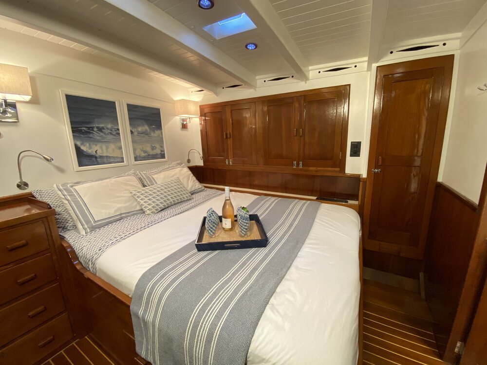 queen stateroom on sailing yacht Eros