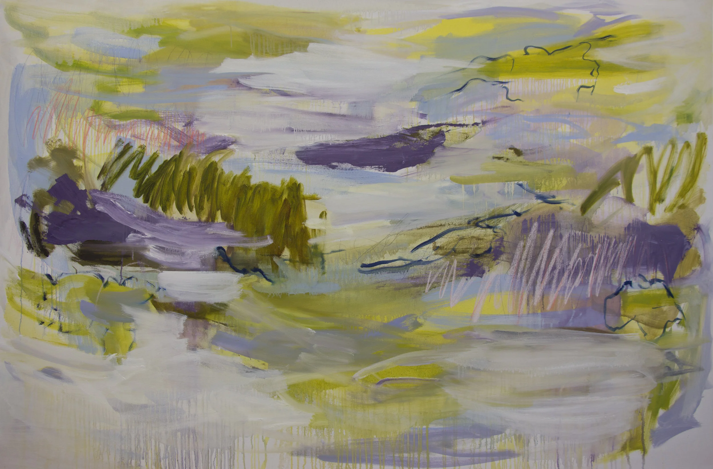 Rhythmic Motion , 2016 48 x 72 Mixed Media on Canvas