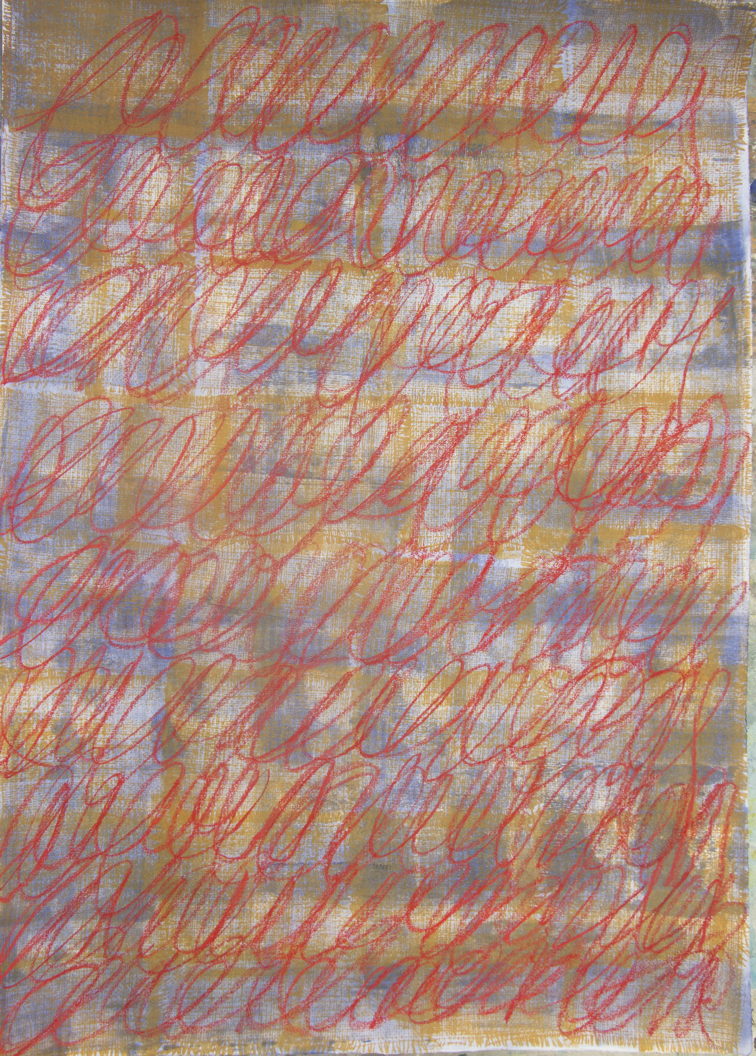 Poppy Motion Study 2016 29 x 41 Mixed Media on Paper Inquire