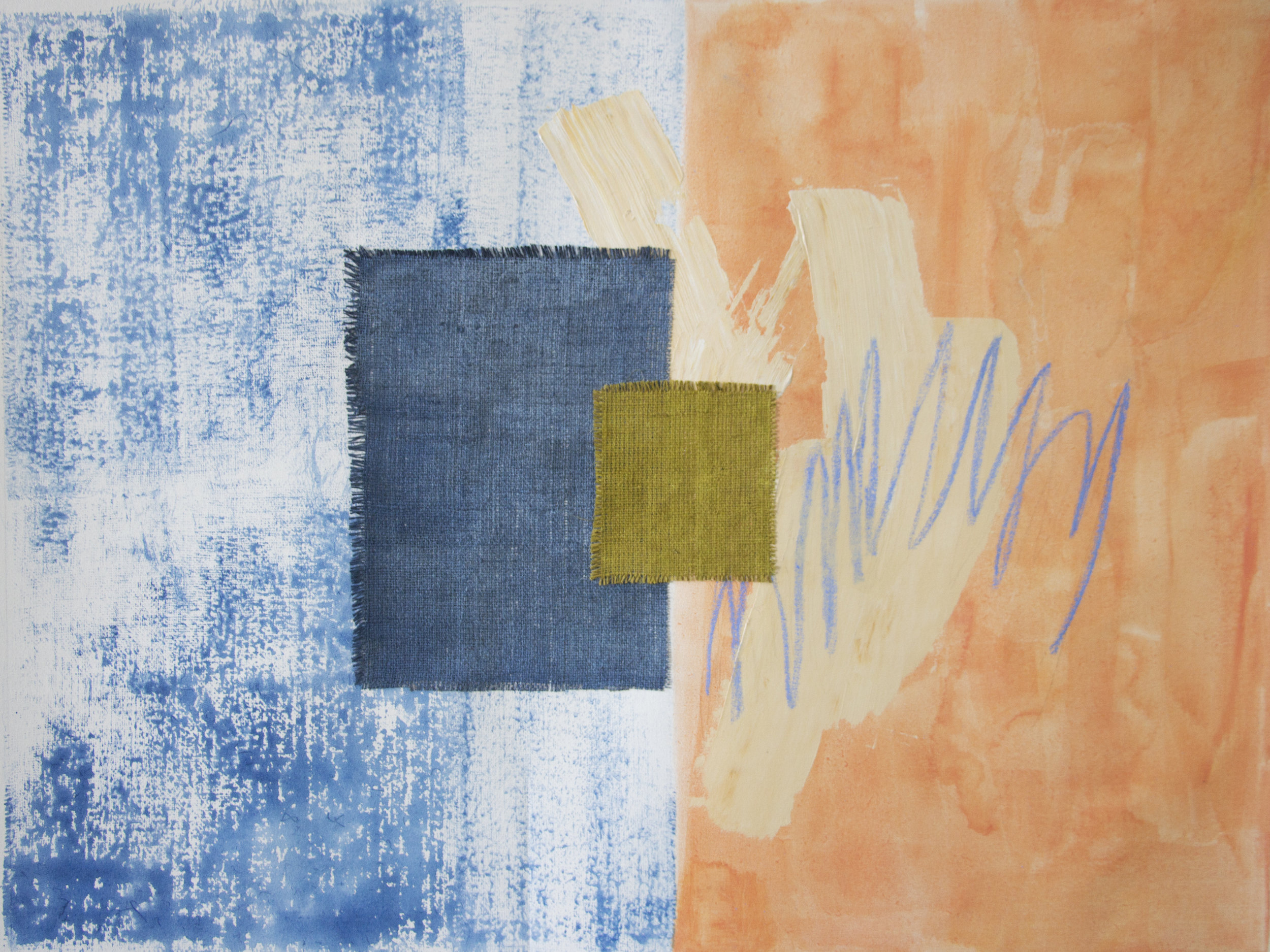 Vs. Composition No. 1 , 2017 36 x 48 Mixed Media & Jute on Canvas Inquire