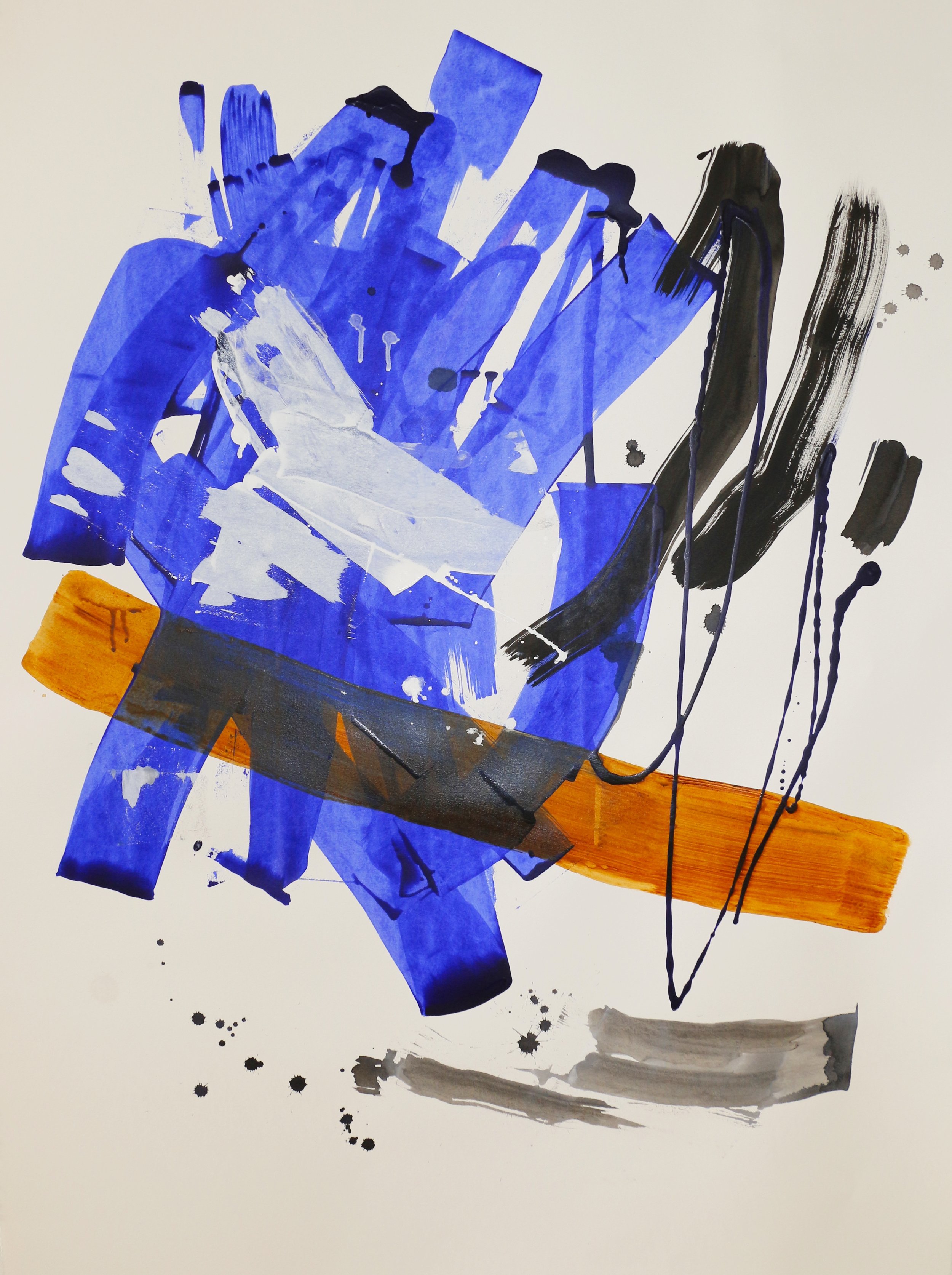 Variations on a Theme No. 3 - White 2018 41 x 29 Mixed Media on Paper Inquire
