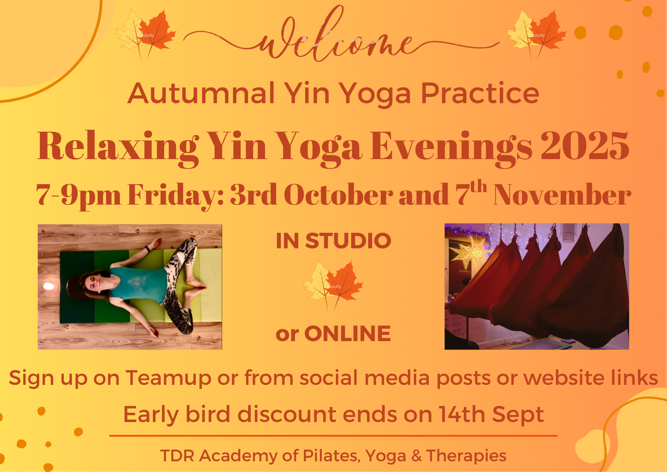 Yin Yoga Evening - 7-9pm FRIDAY 3rd OCTOBER 2025