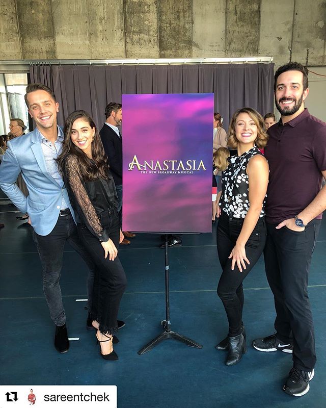 Shoutout to Open Jar Alum Sareen as she heads on tour with Broadway&rsquo;s Anastasia the musical!
...
#Repost @sareentchek
Team swings on press day! New experiences everyday 😅 we leave for Schenectady tomorrow 🚌 #anastasiabroadway #pressday #swing