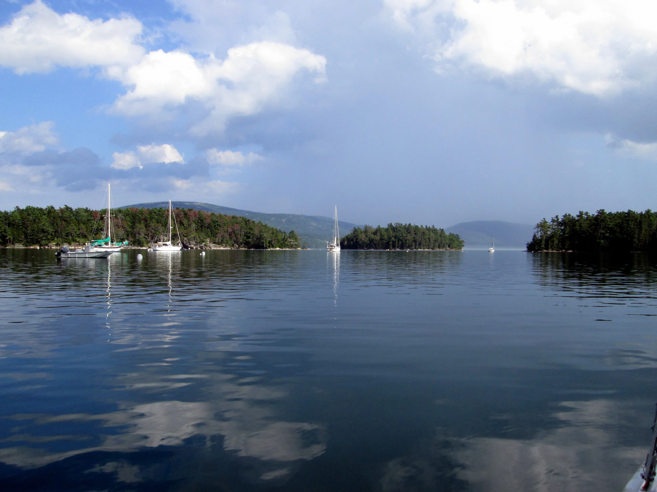  We sailed up Somes Sound to get to the harbor in Somesville. What an absolutely beautiful place. 