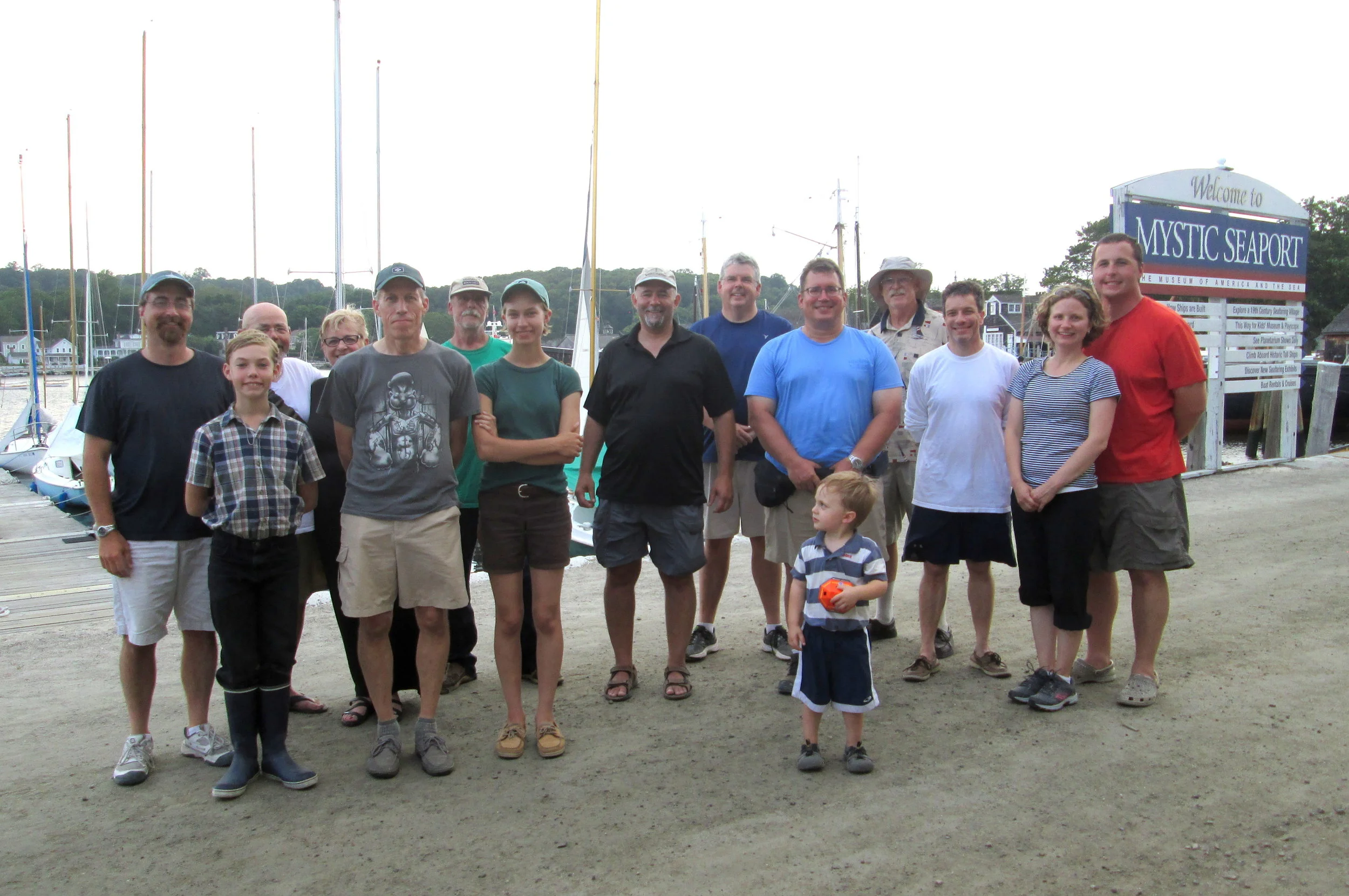  We gathered for a group shot before heading off to dinner on Saturday.&nbsp;There was plenty to see and do in the Seaport and downtown. 
