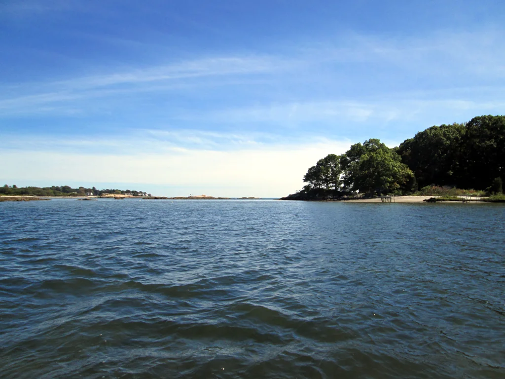 I sailed over extremely thin water to anchor in the lee of Griswold Island. It's such a beautiful area; it was worth the trouble getting here.