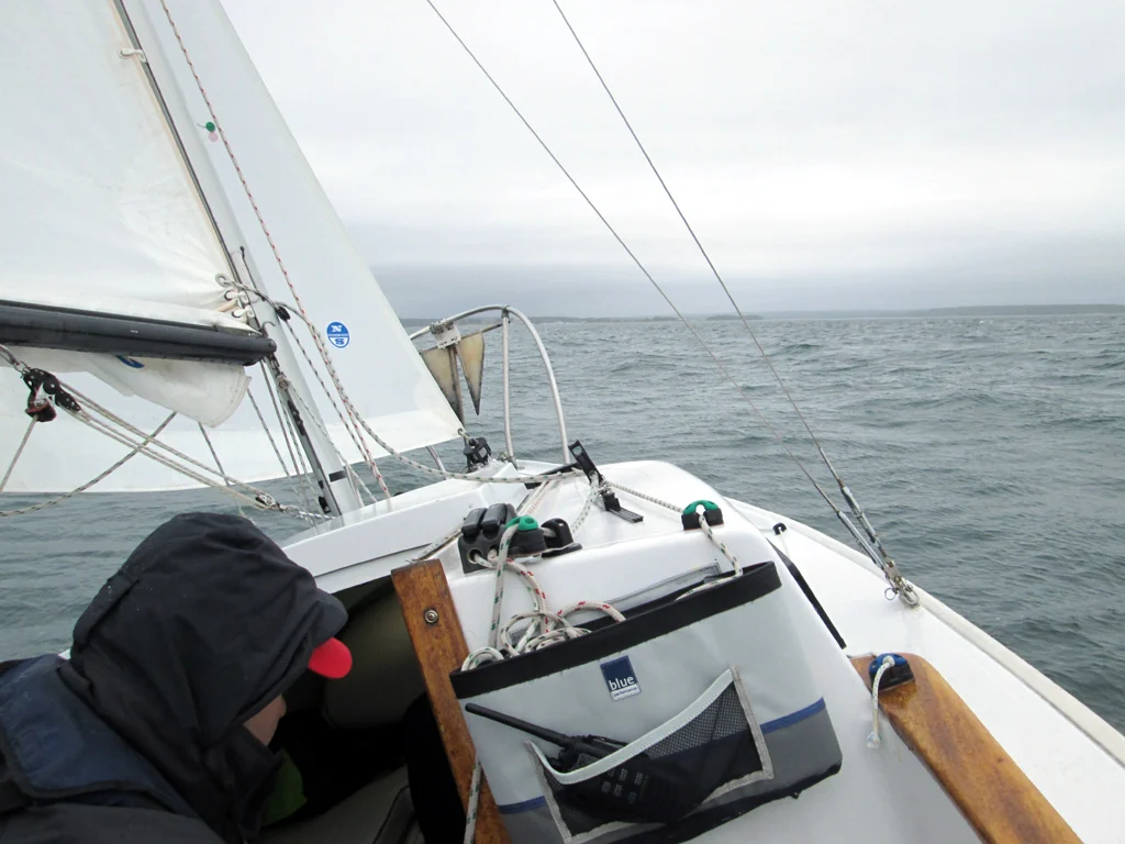 June 12th: Met up with friend Chris Albert (#2714 Flotsam ) for a trip out in Long Island Sound in heavy weather to see the Charles W. Morgan under sail.