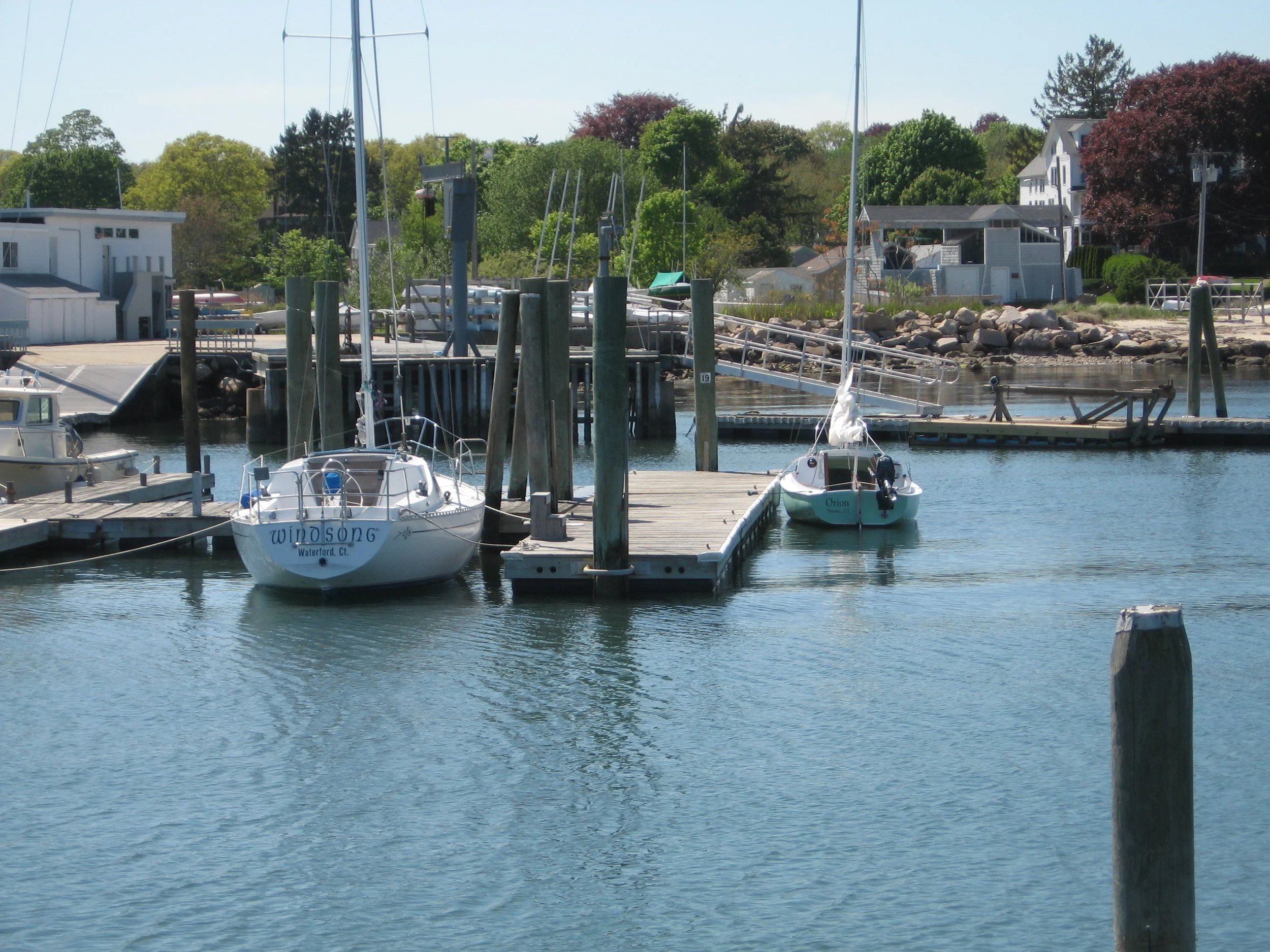 Stopped at the Niantic Bay Yacht Club on the way home to stretch my legs. Not many boats in the water yet!