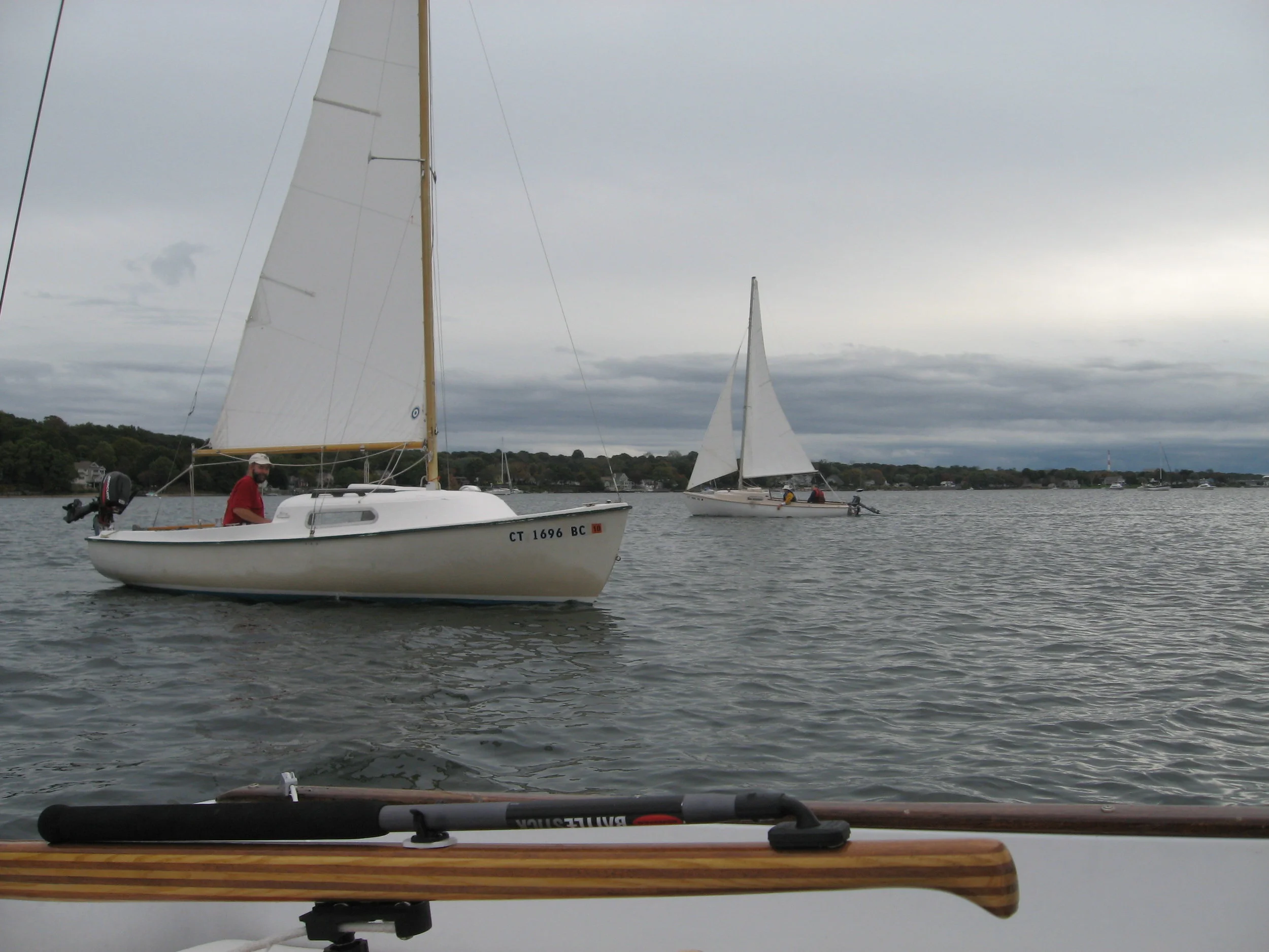 October 10th - Sailing with Chris Albert (foreground, #2714) and Dan Meaney (#2024) during the first annual Southeast Connecticut Fleet Rendezvous.