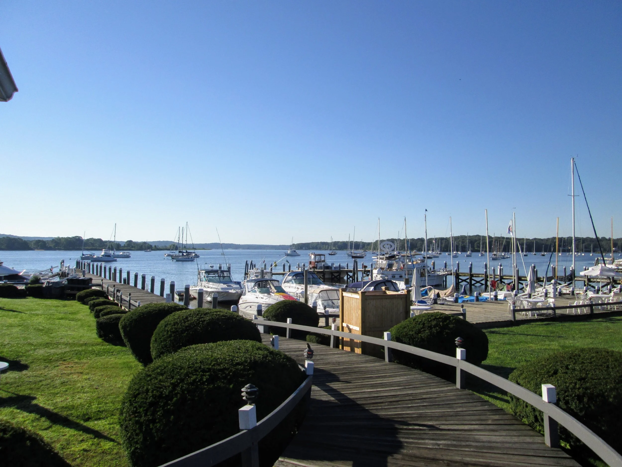 The following day's weather was absolutely gorgeous, and we engaged in a number of activities including touring the Connecticut River Museum , going for a cruise on the ONRUST , and eating a catered dinner in the evening right by our boats.
