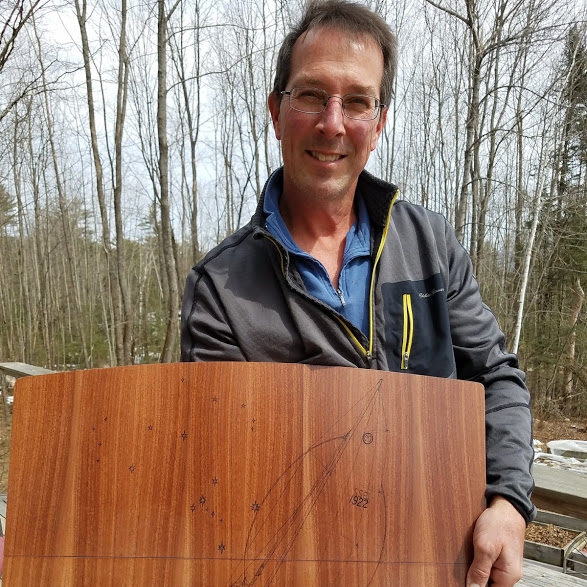 The master showing off his creation!