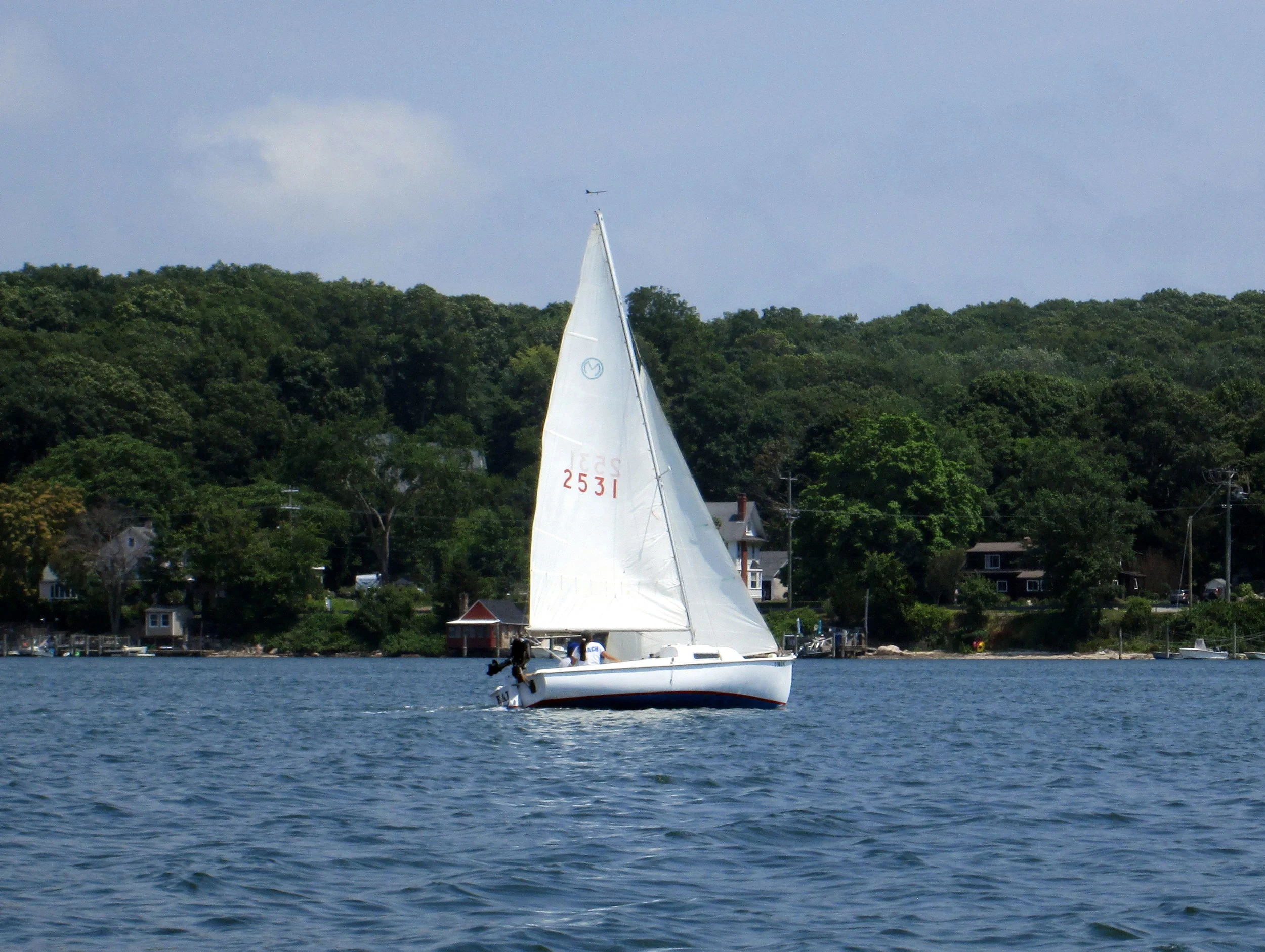  The skipper of #2531 didn’t seem in the mood to chat for very long, but I hope we get the chance to meet again. After taking a bunch of pictures, I sailed back to ORION’s mooring and made sure to button her up tight since a small storm was in the fo