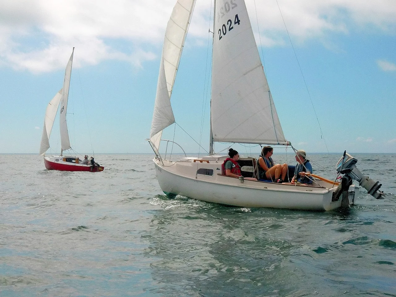 We had light winds once we passed Millstone Point, but fortunately, it picked up off New London, and we had a fantastic sail the rest of the way.