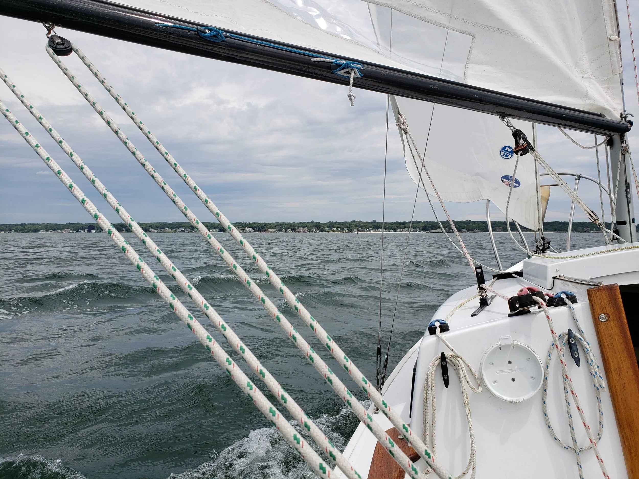 July 2nd: Took a short trip around Millstone Point to Jordan Cove. It was cloudy with a nice breeze; I got there very quickly.