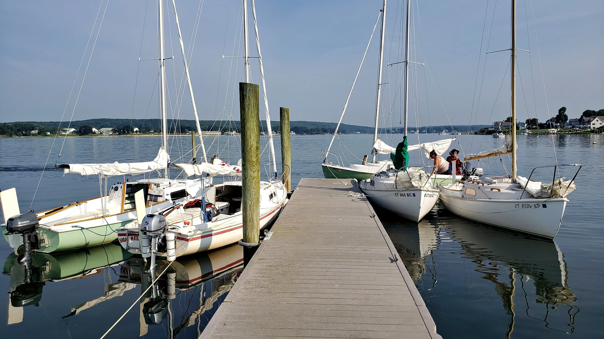 August 2nd: The 2024 Mariner National Rendezvous got underway with 15 boats sailing from Niantic to New London.