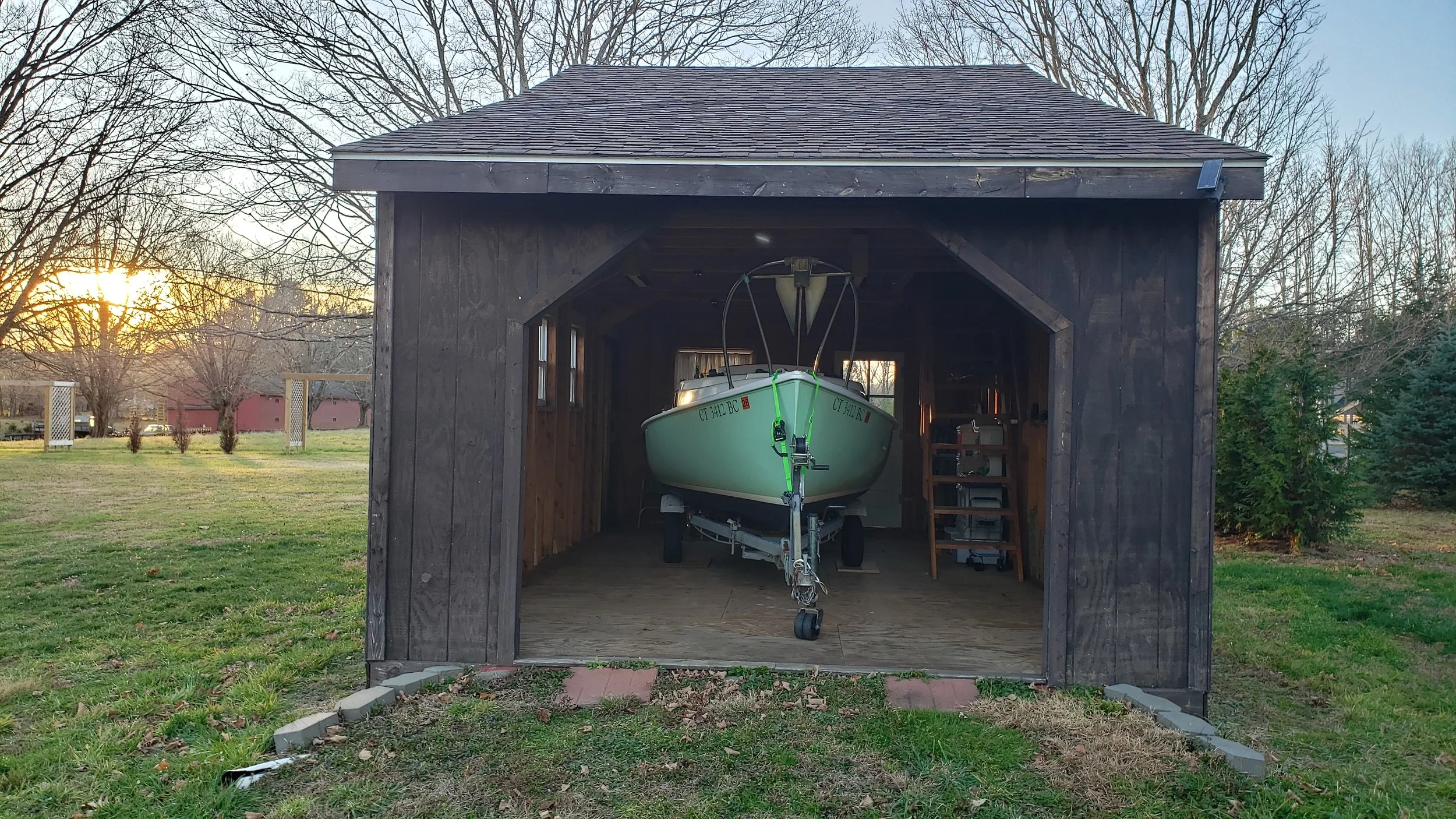  It turned out to be a wise move; I wouldn’t have had the chance to go sailing again anyway. She finally made it inside her boatshed more than a month later. I’m already looking forward to the 2026 sailing season! 
