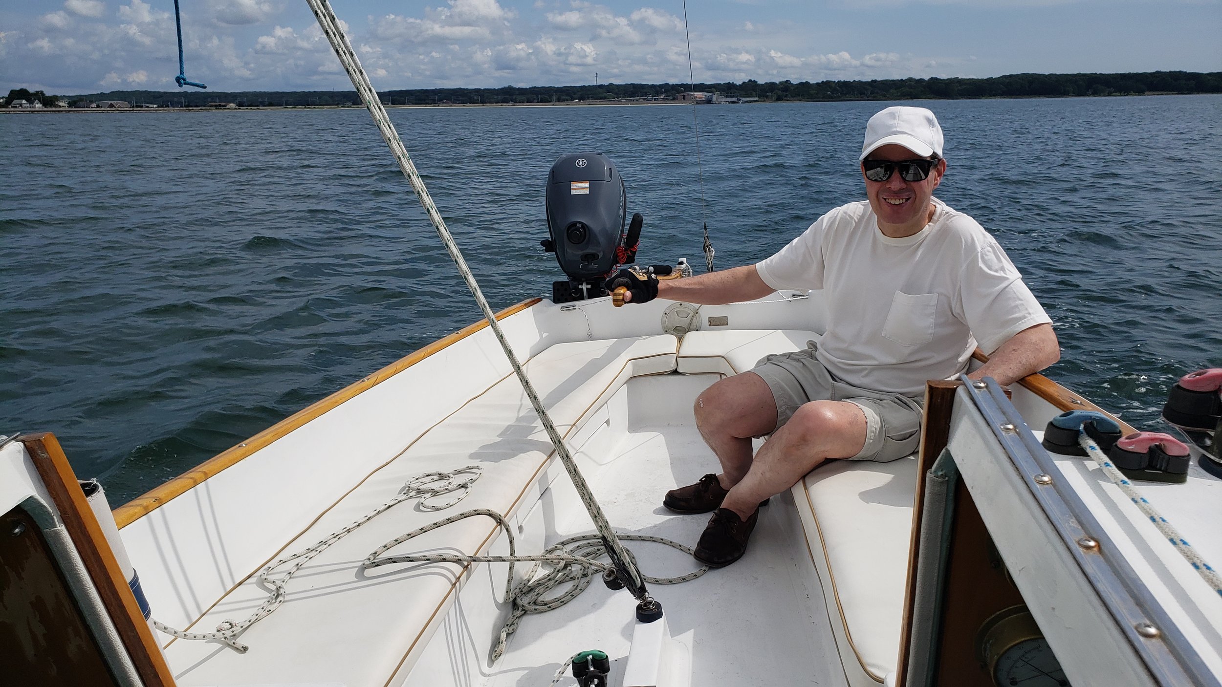 August 27th: I took my buddy Chris out for an afternoon sail. We had a fine time although the wind was pretty light.