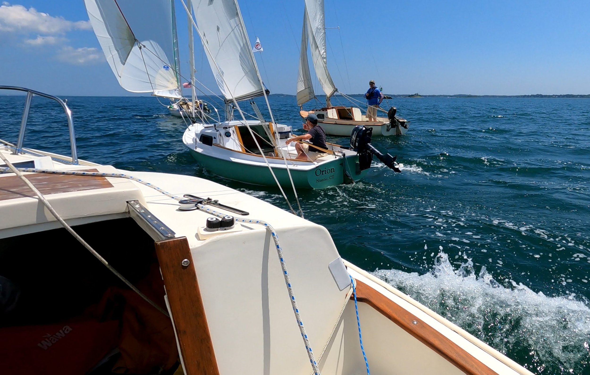 I even had a chance to fly my spinnaker for the first time in a while. ORION took off as soon as it was flying.