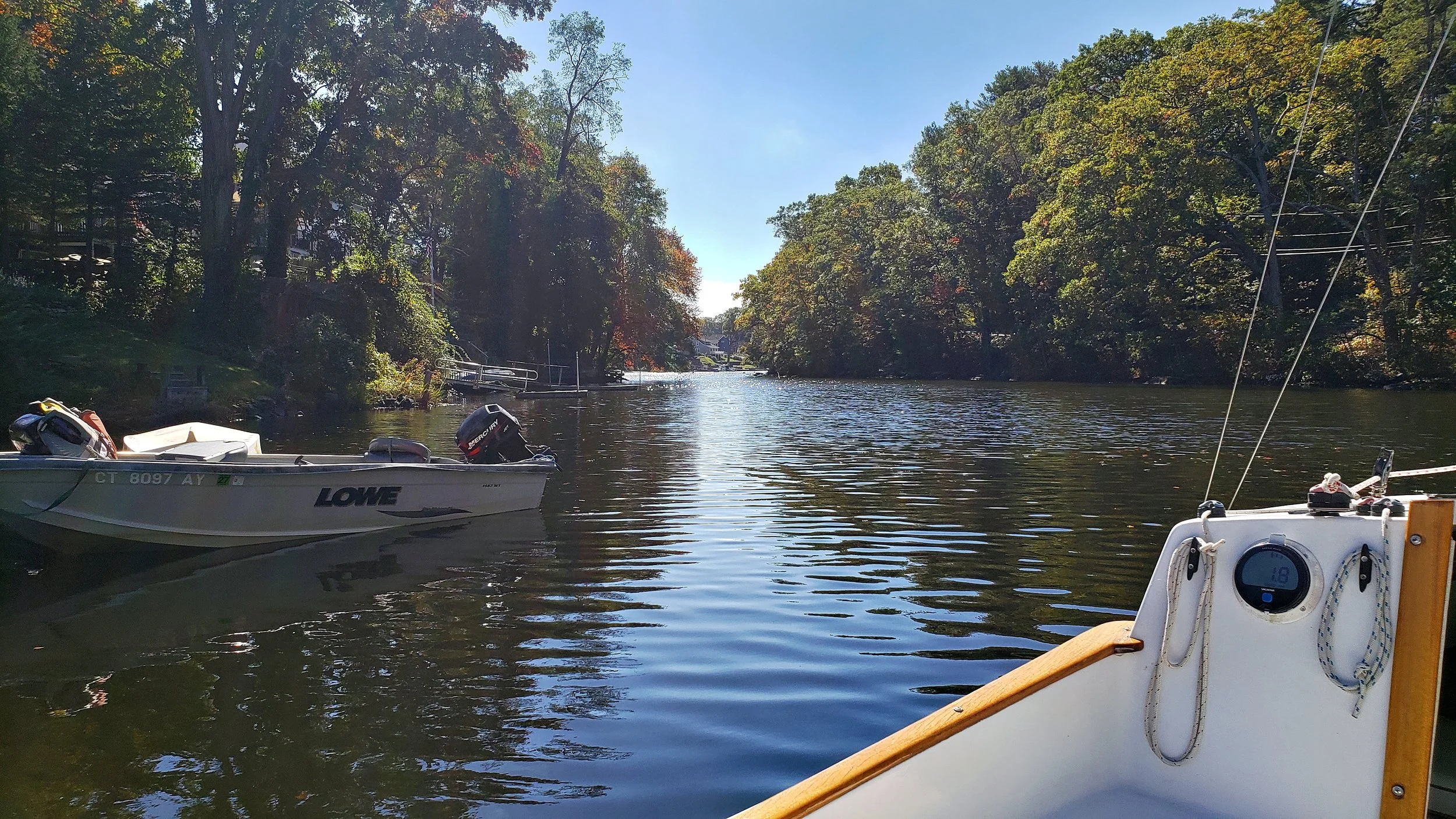 We ate lunch in the cove before sailing home. It was an absolutely beautiful spot to visit, especially in the fall.