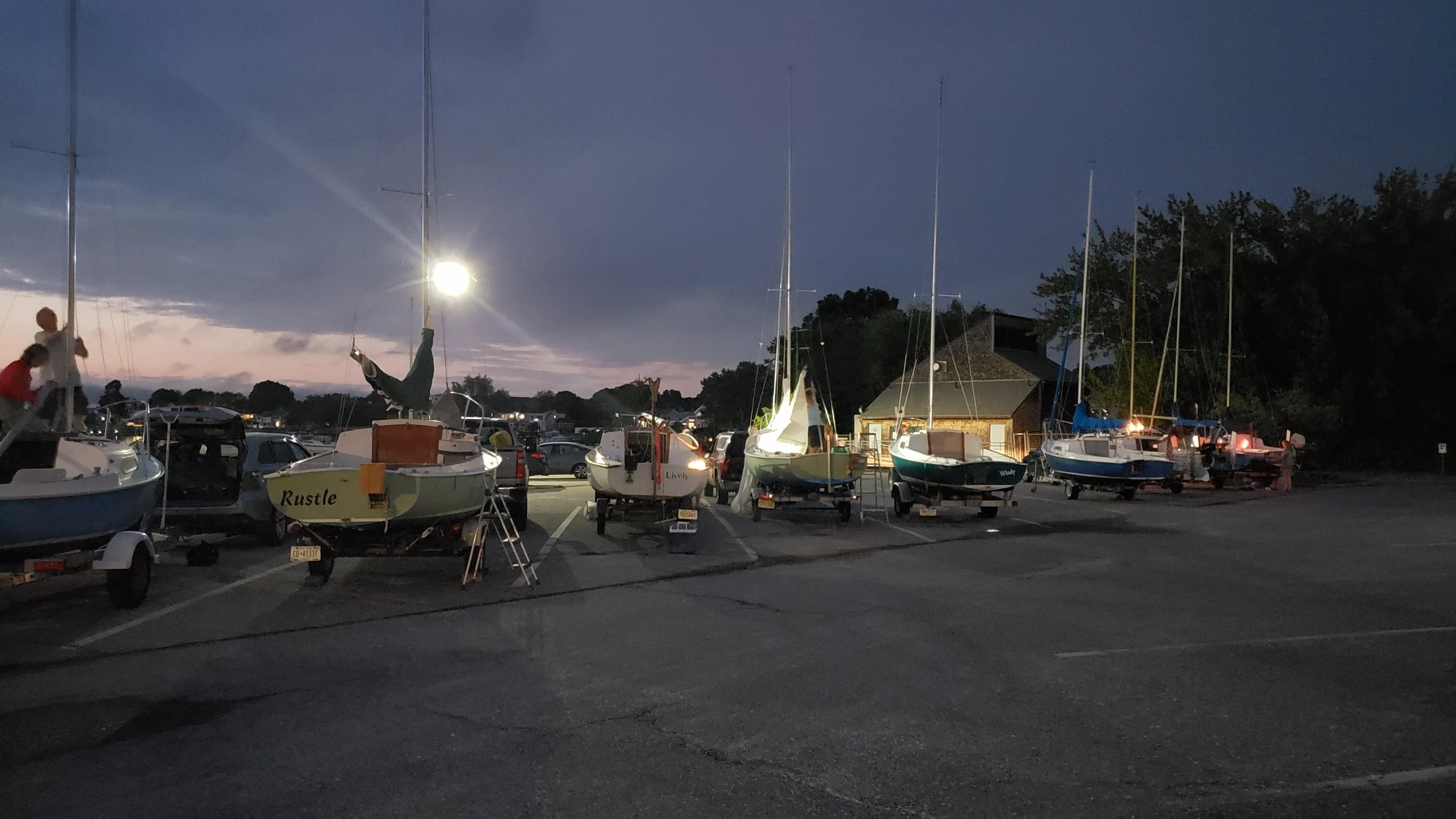 July 31st: Nineteen Mariners gathered at the Niantic River launch ramp for the start of the 2026 Mariner National Rendezvous.