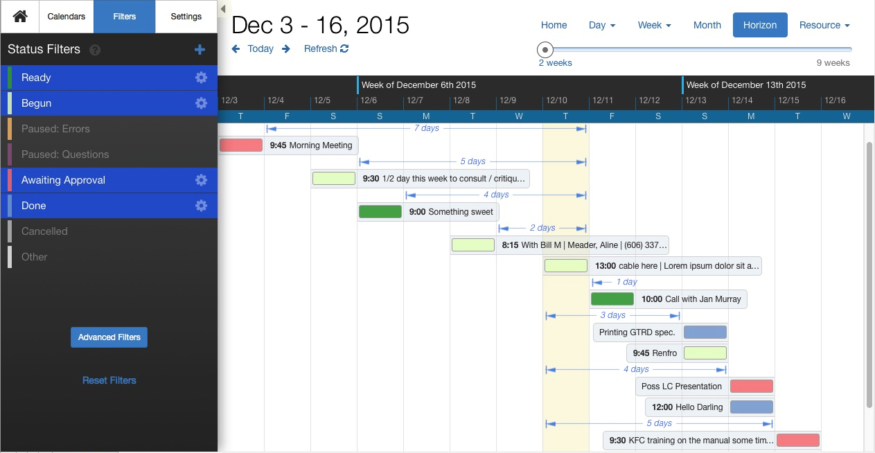 Gantt Chart