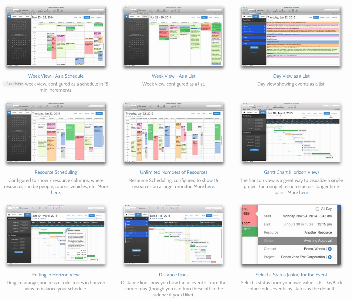 Calendaring and scheduling feature