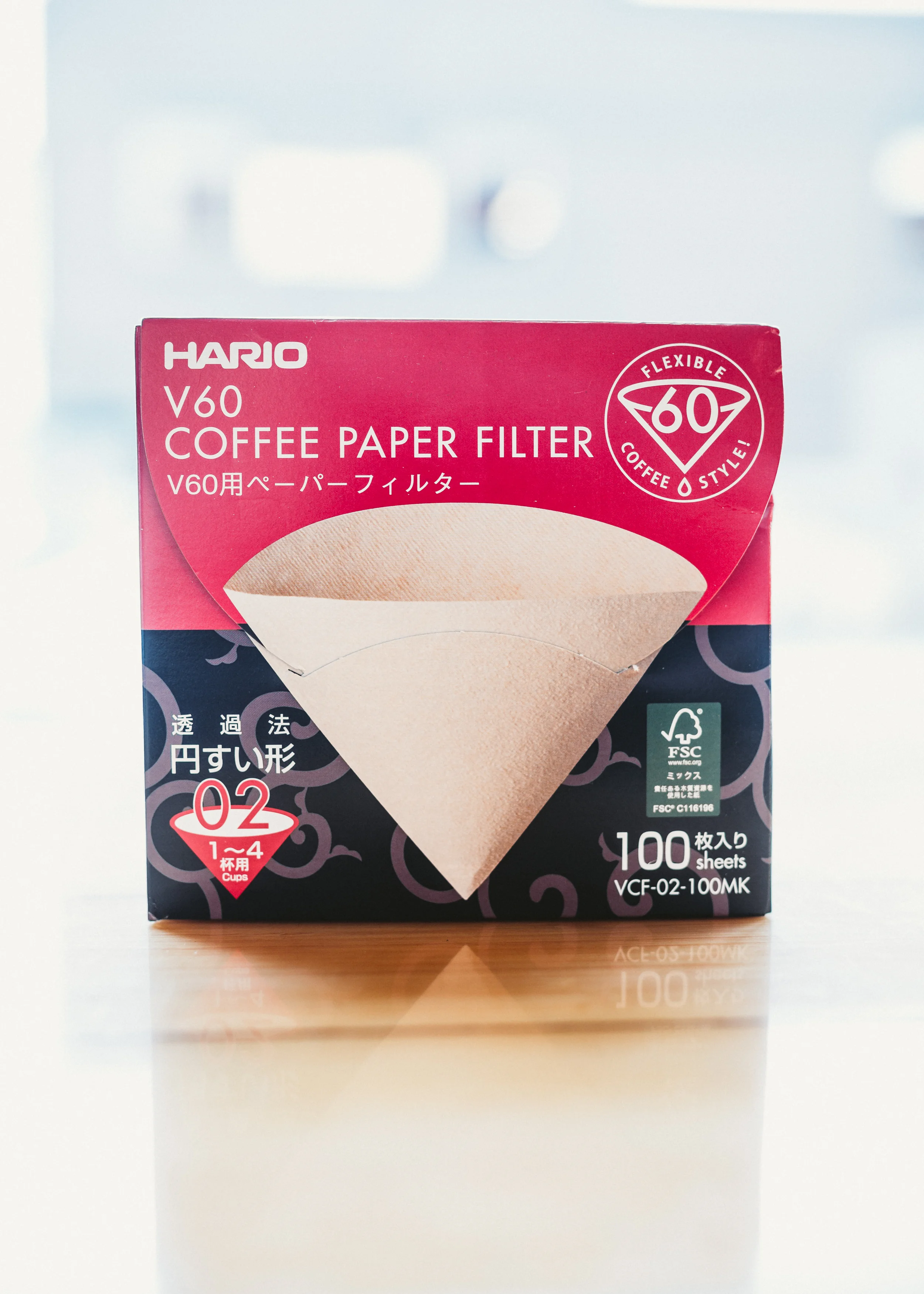 Hario V60 Coffee Paper Filters - 100 