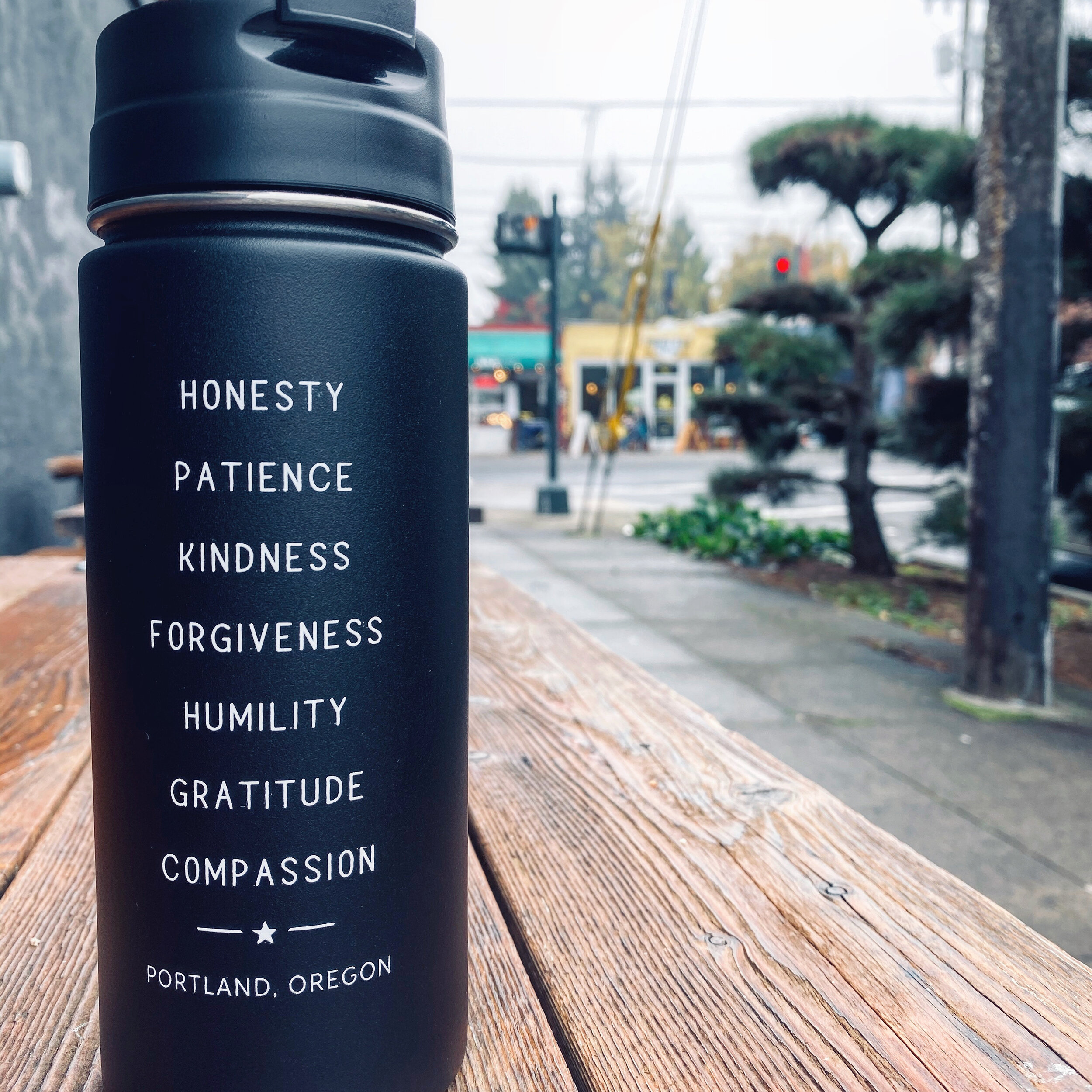 Seven Virtues Virtuous 16oz thermos — Seven Virtues Coffee