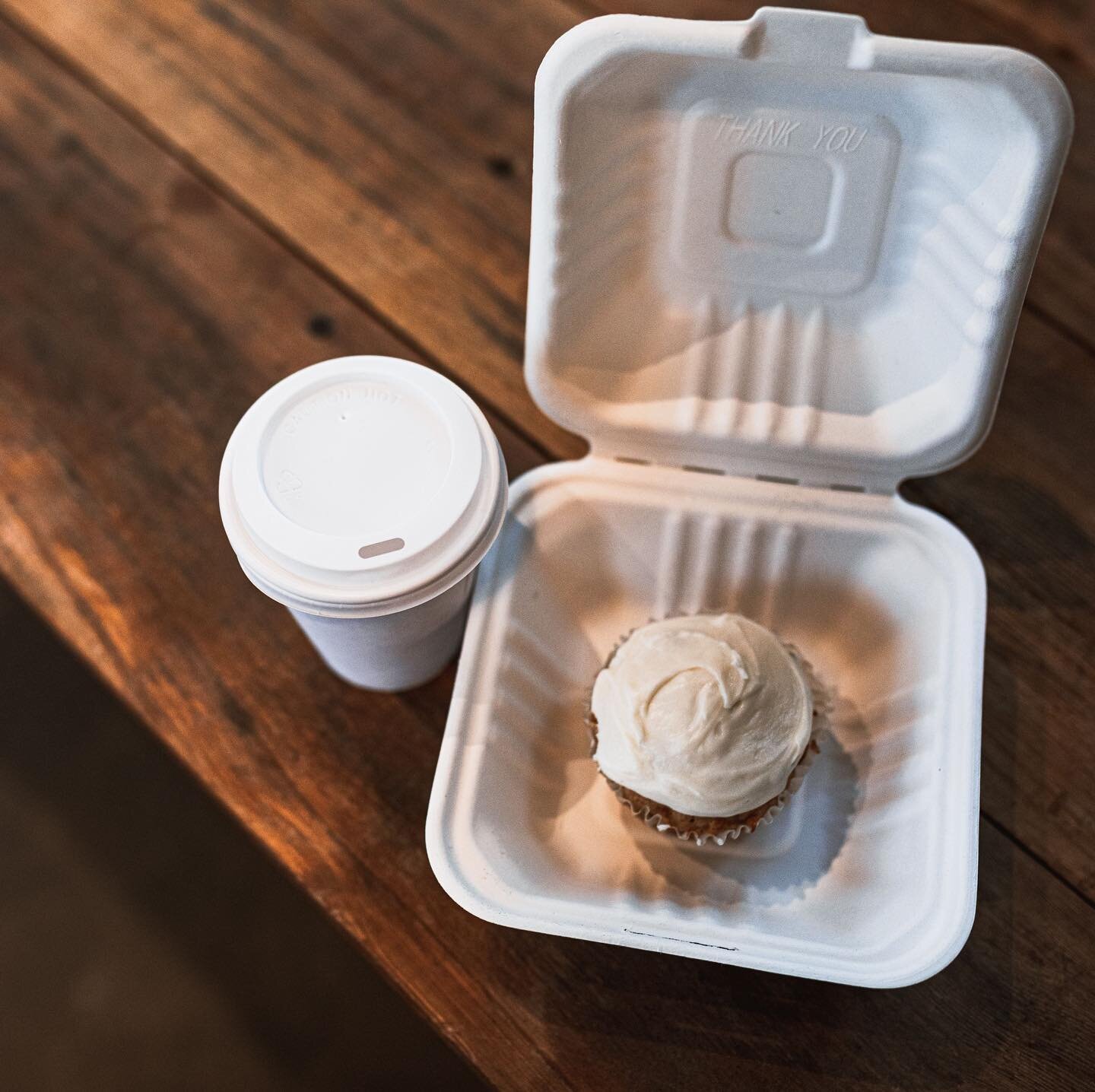 A few of our favorite things... we can&rsquo;t get enough of our vegan &amp; gluten free chai carrot cupcakes. Made by our magical in-house baker Christina👏