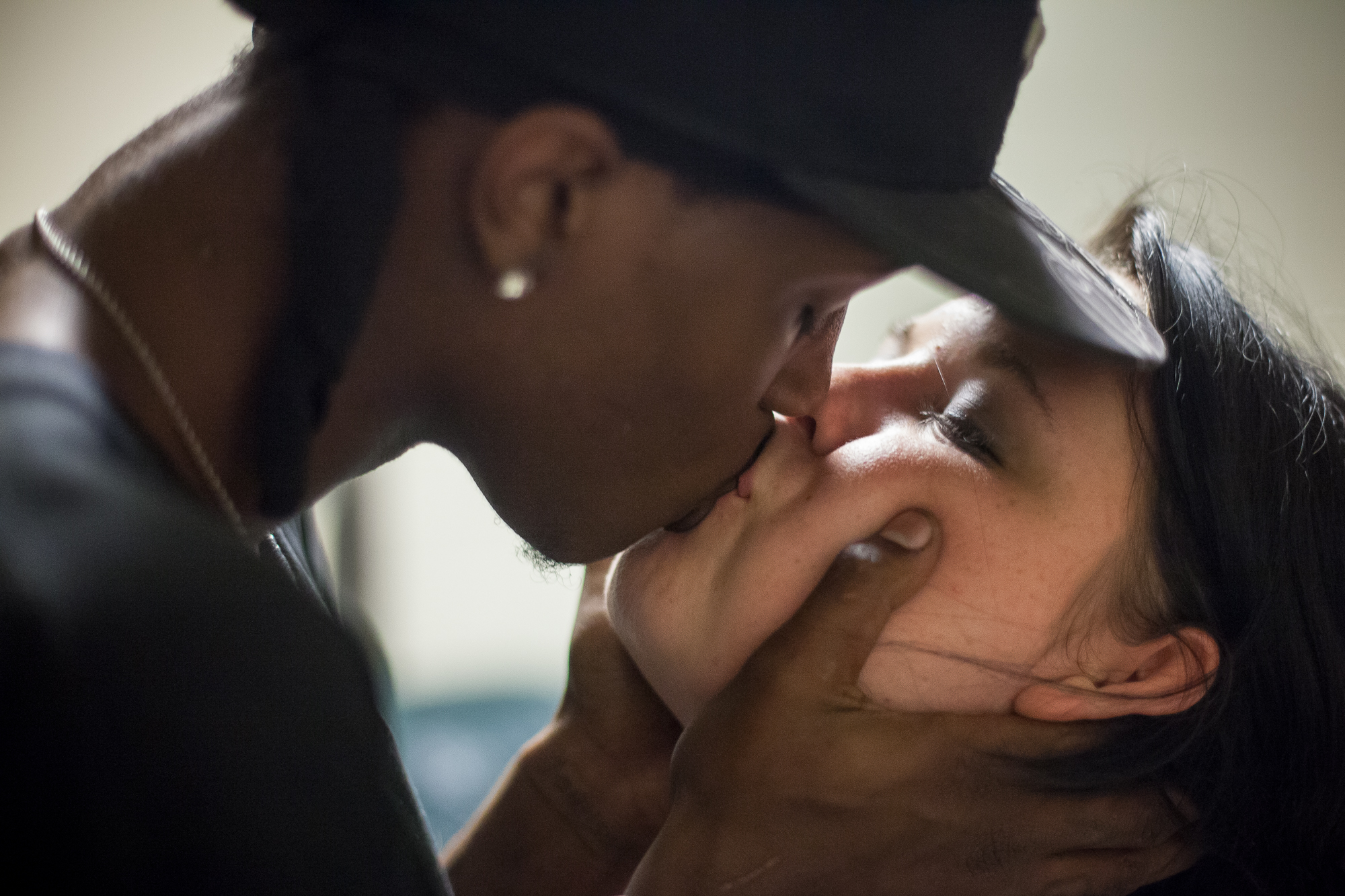  Rashard Johnson kisses his girlfriend Cheyenne after being apart for several weeks in 2012. They eventually break up because of the instability caused by Rashard's criminal record. 