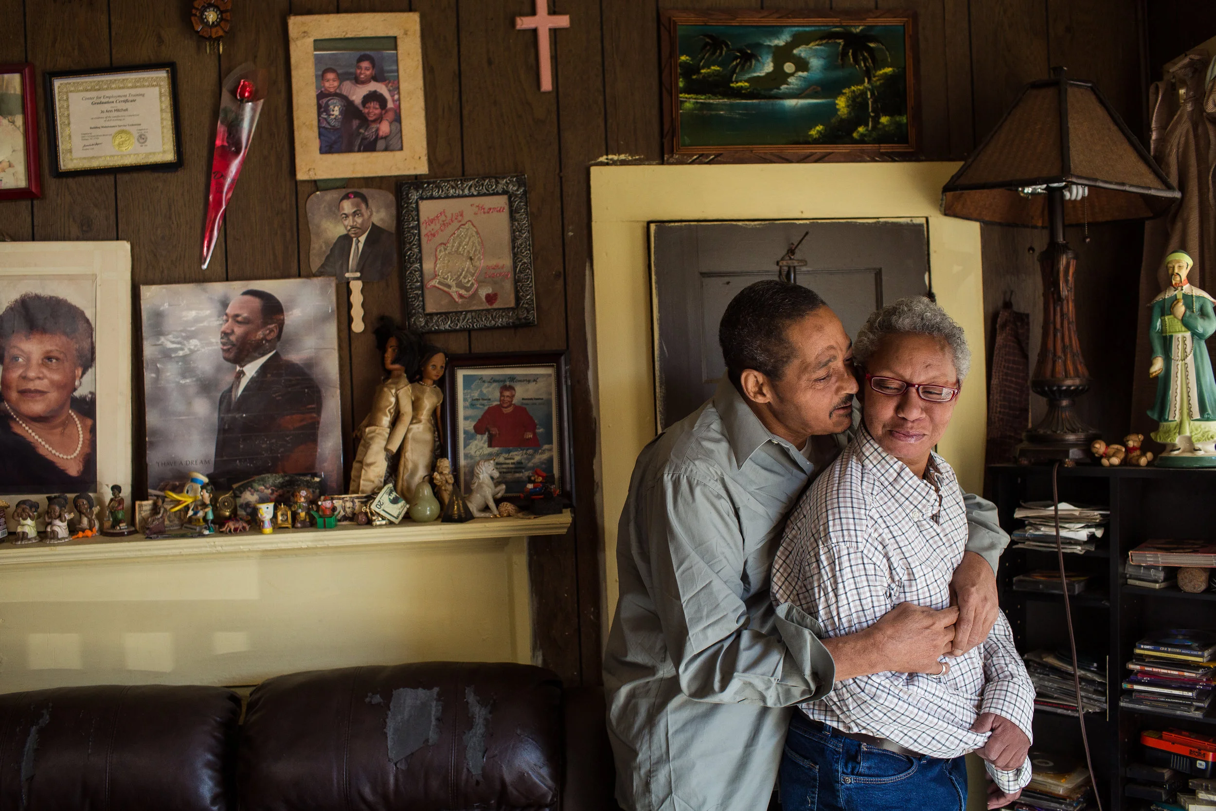 Portrait of evicted family, eviction Crisis in Durham North Carolina