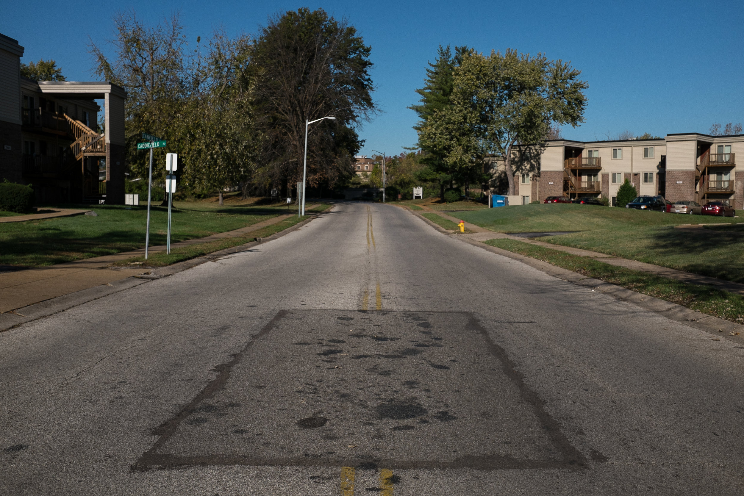 Canfield Drive, Ferguson Missouri, where Michael Brown was shot to death.  