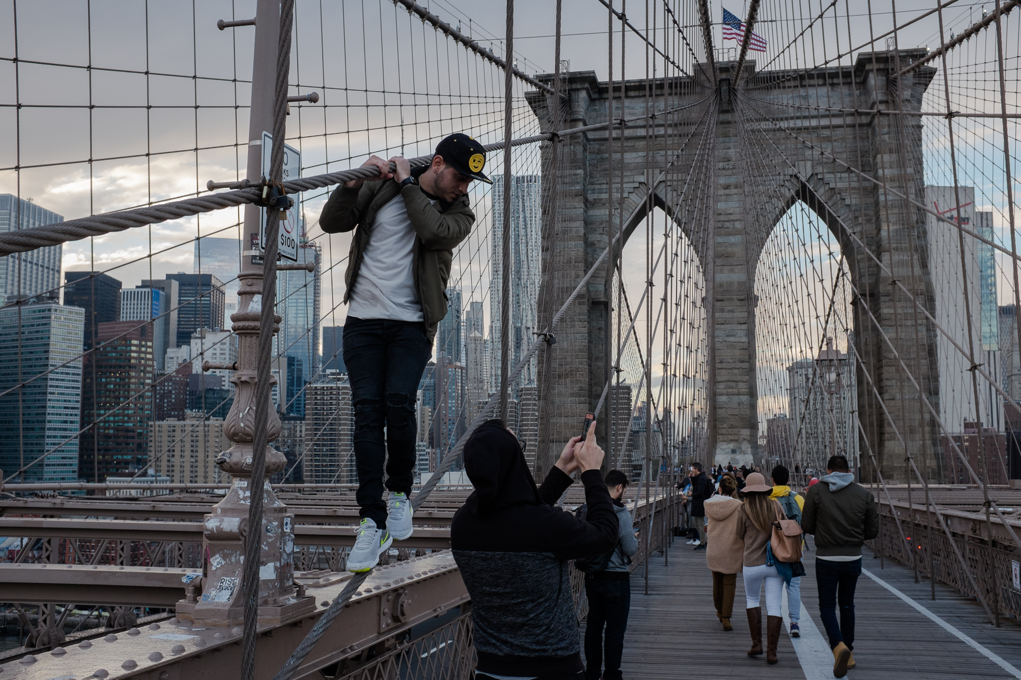  Did you get the photo? Brooklyn Bridge.  