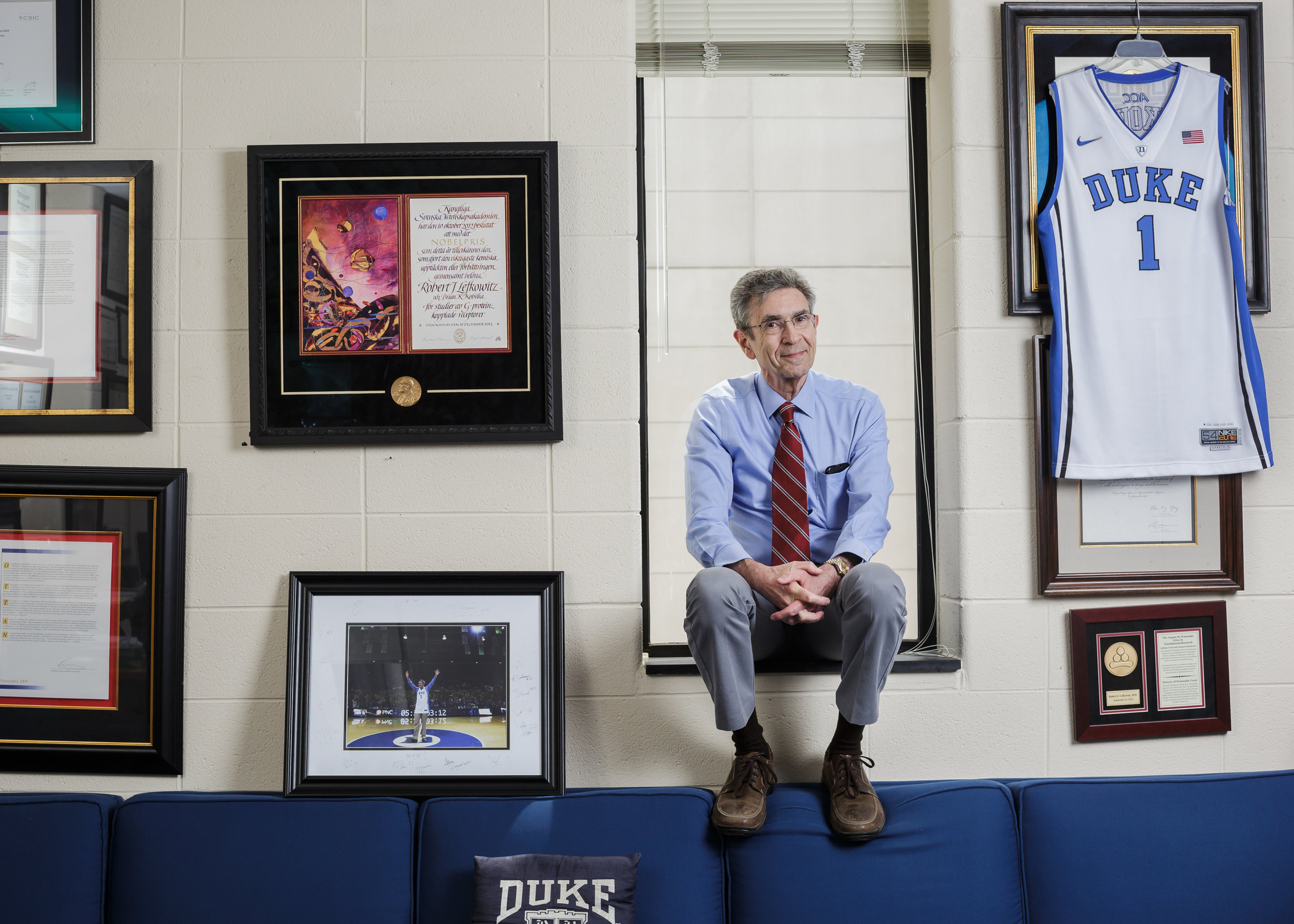  Dr. Robert Lefkowitz, M.D., James B. Duke Professor of Medicine at Duke University and 2012 Nobel Prize winner in chemistry. For Duke University. 