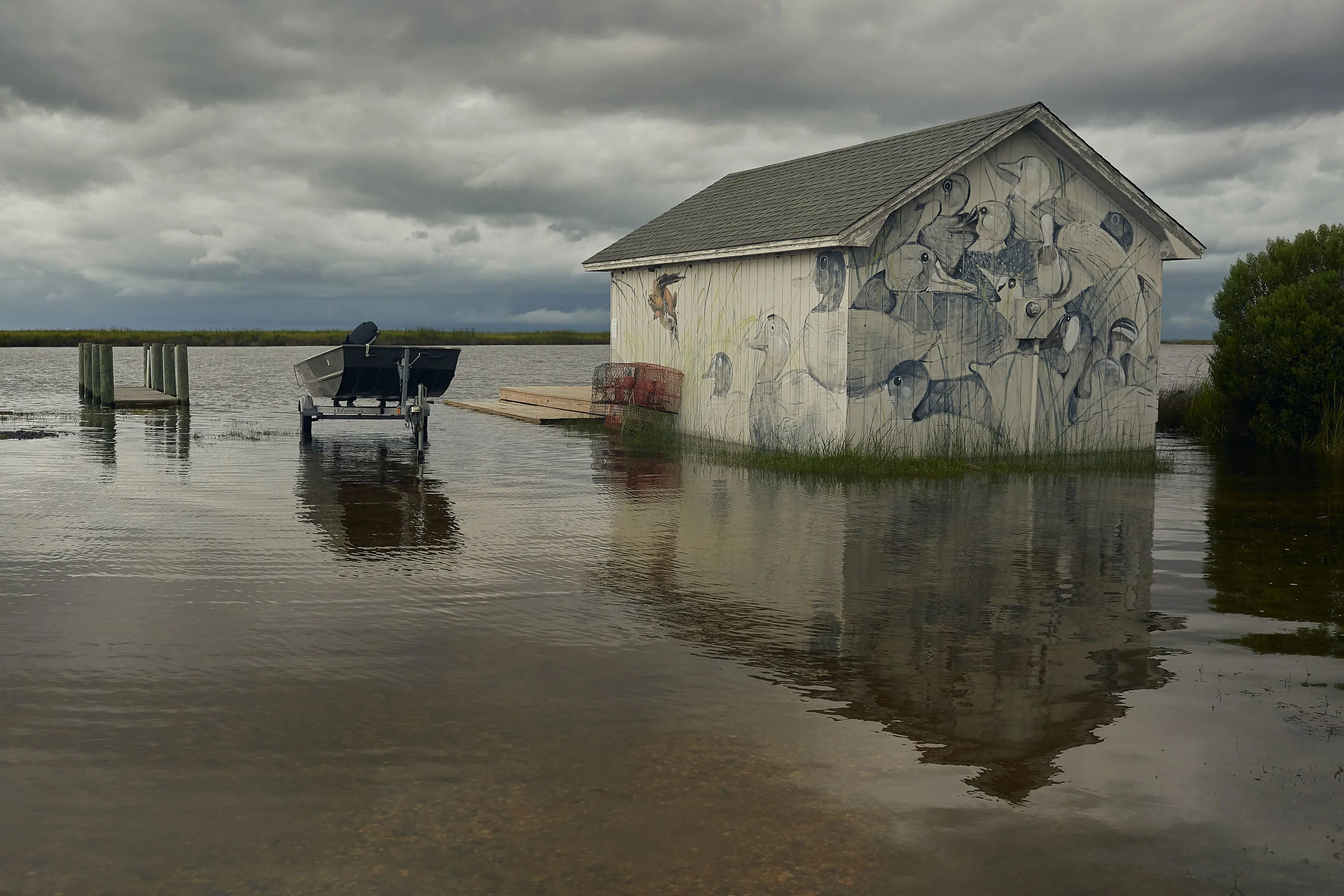 Image of flooding on the Outer Banks