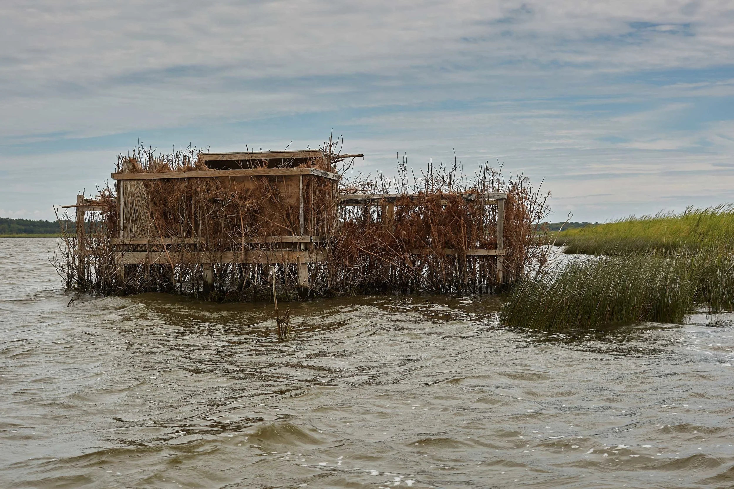 image of duck blind on the currituck sound