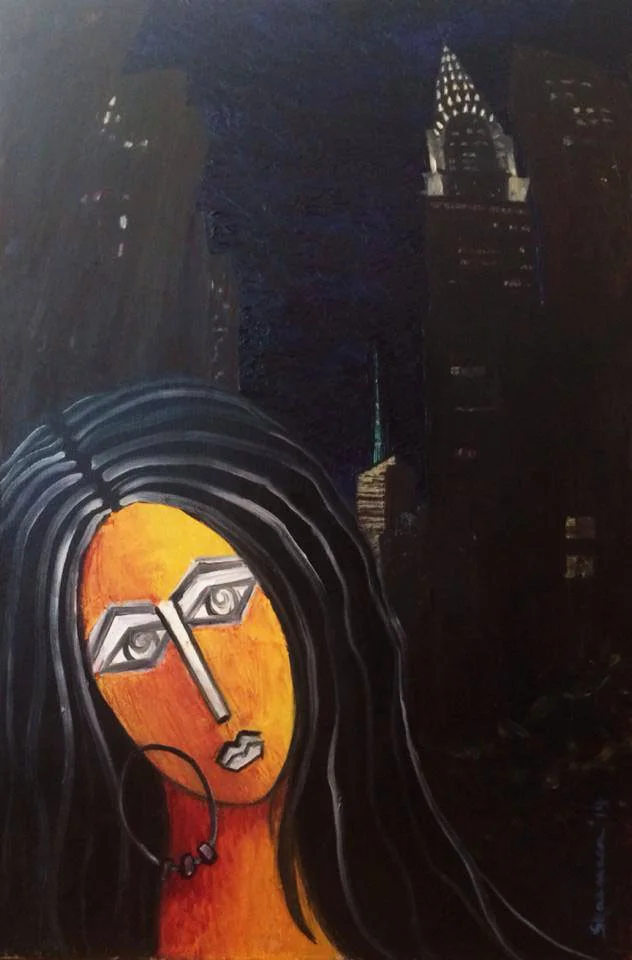 42nd &amp; 2nd. Oil on Canvas. 36"x24". 2014.&nbsp;Standing on the bridge between 2nd and 3rd Ave. NYC, looking down 42nd street, just reminds you how the city never fails in offering up countless inspirations. &nbsp;You can visit this spot countles…