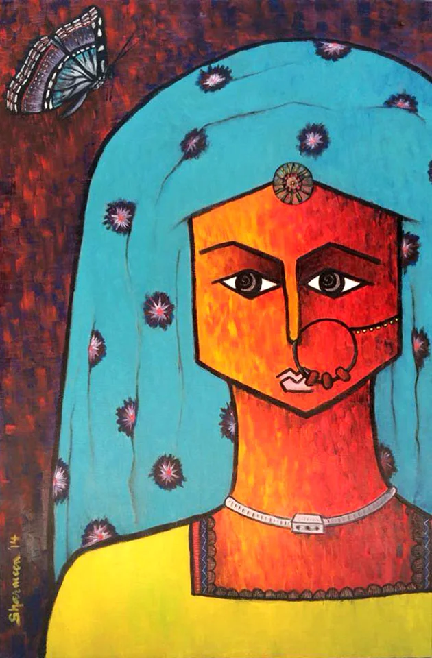INDOMITABLE. Oil on Canvas. 35.5"x23.5". 2014.&nbsp;Defiant against the status quo. A pheonix. Determined to rise again.