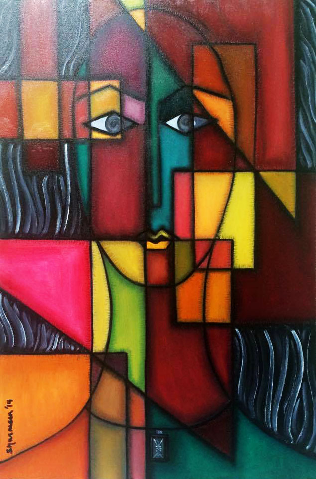 HETEROGENEITY. Oil on Canvas. 30"x20". 2014. The various revelations within.