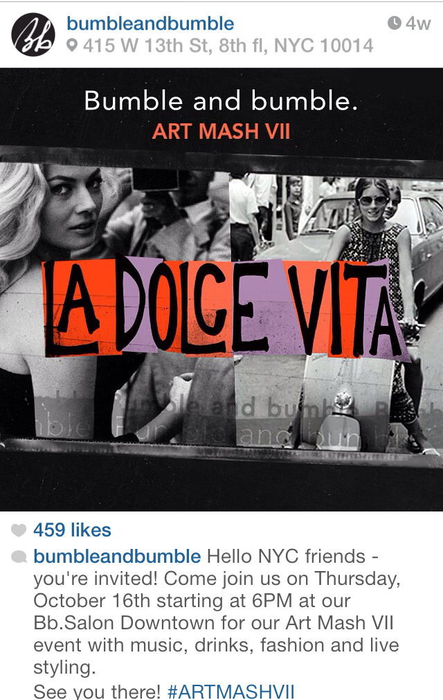 Bumble and bumble. Instagram 