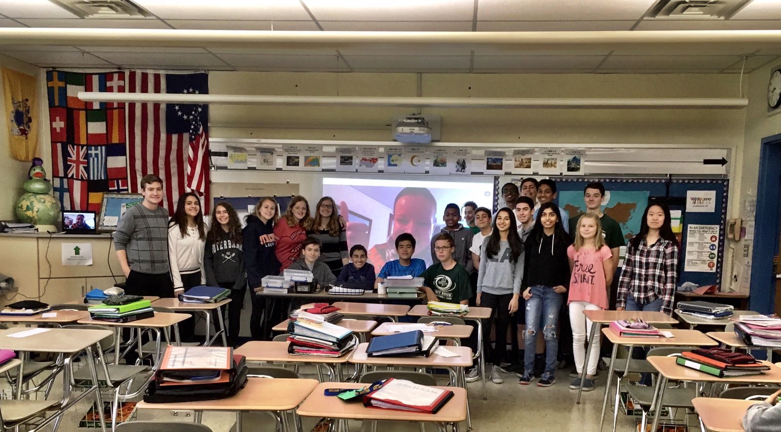 8th grade 1st period class!