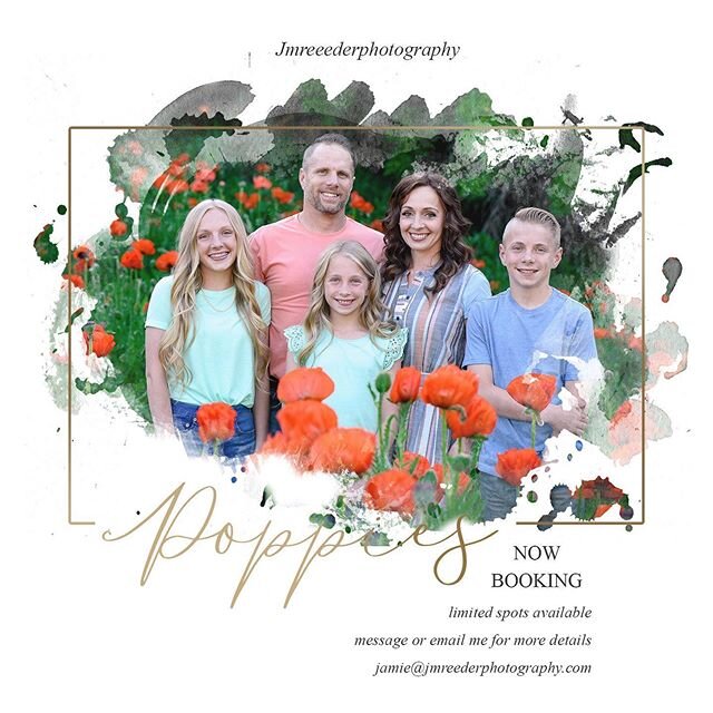 If anyone wants a photoshoot with the poppies let me know!! Limited spots available. ❤️📷🥰 #jmreederphotography #laytonphotographer #utahphotographer #familyphotography #poppyfields #poppies