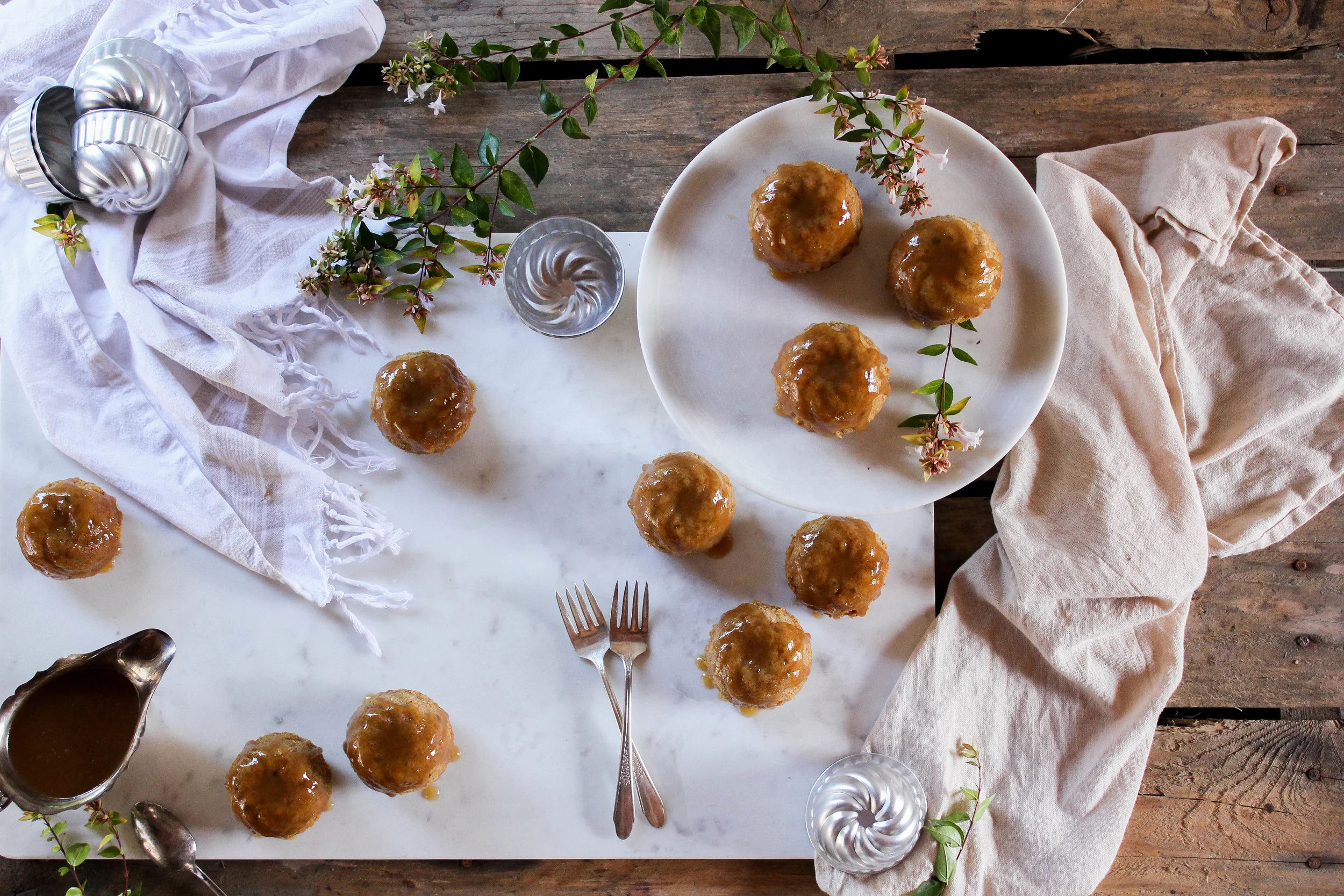 Spiced Spelt Flour, Walnut, Carrot Cake + Coconut Milk, Honey Caramel Drizzle