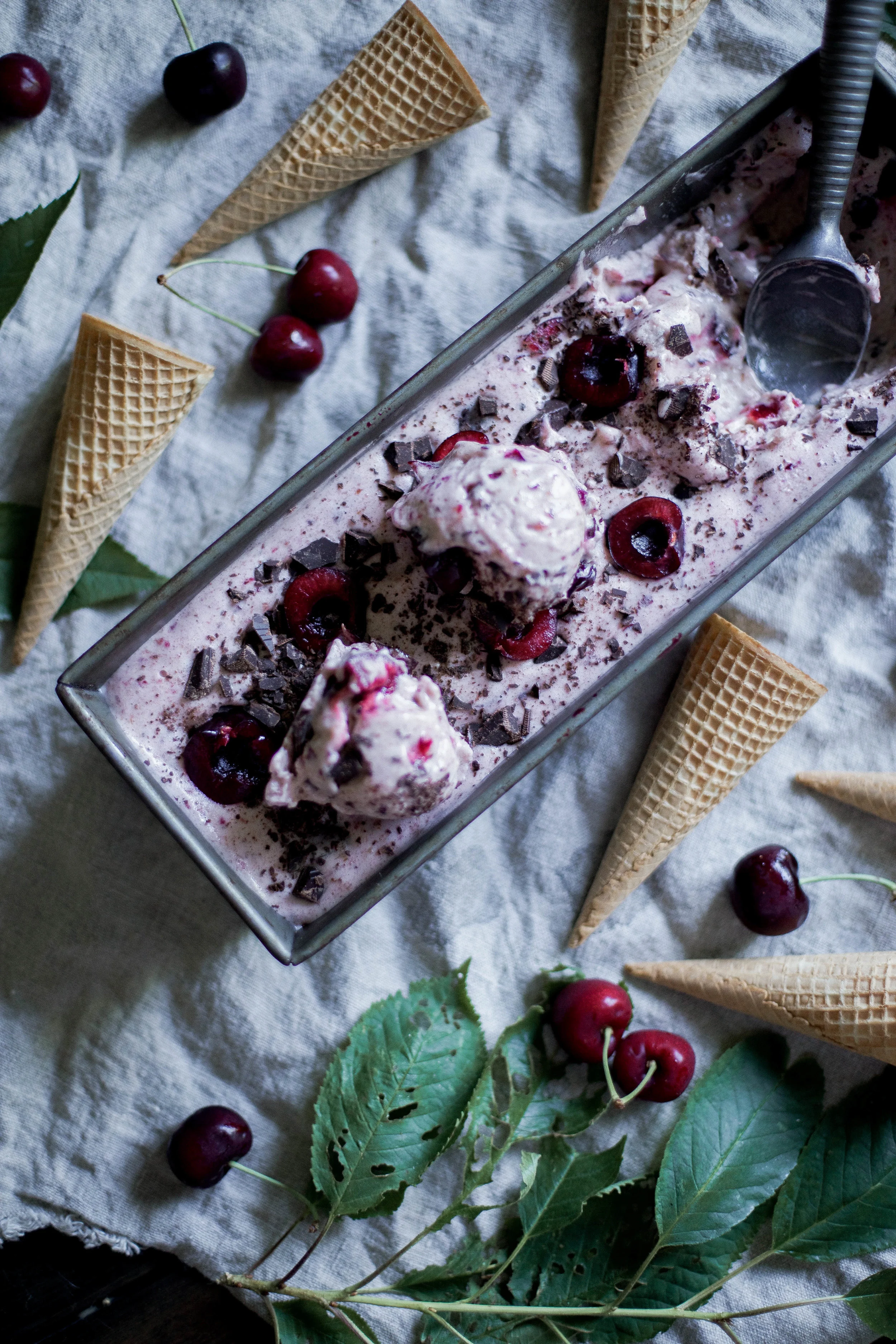 bordeaux cherry & chocolate nice cream