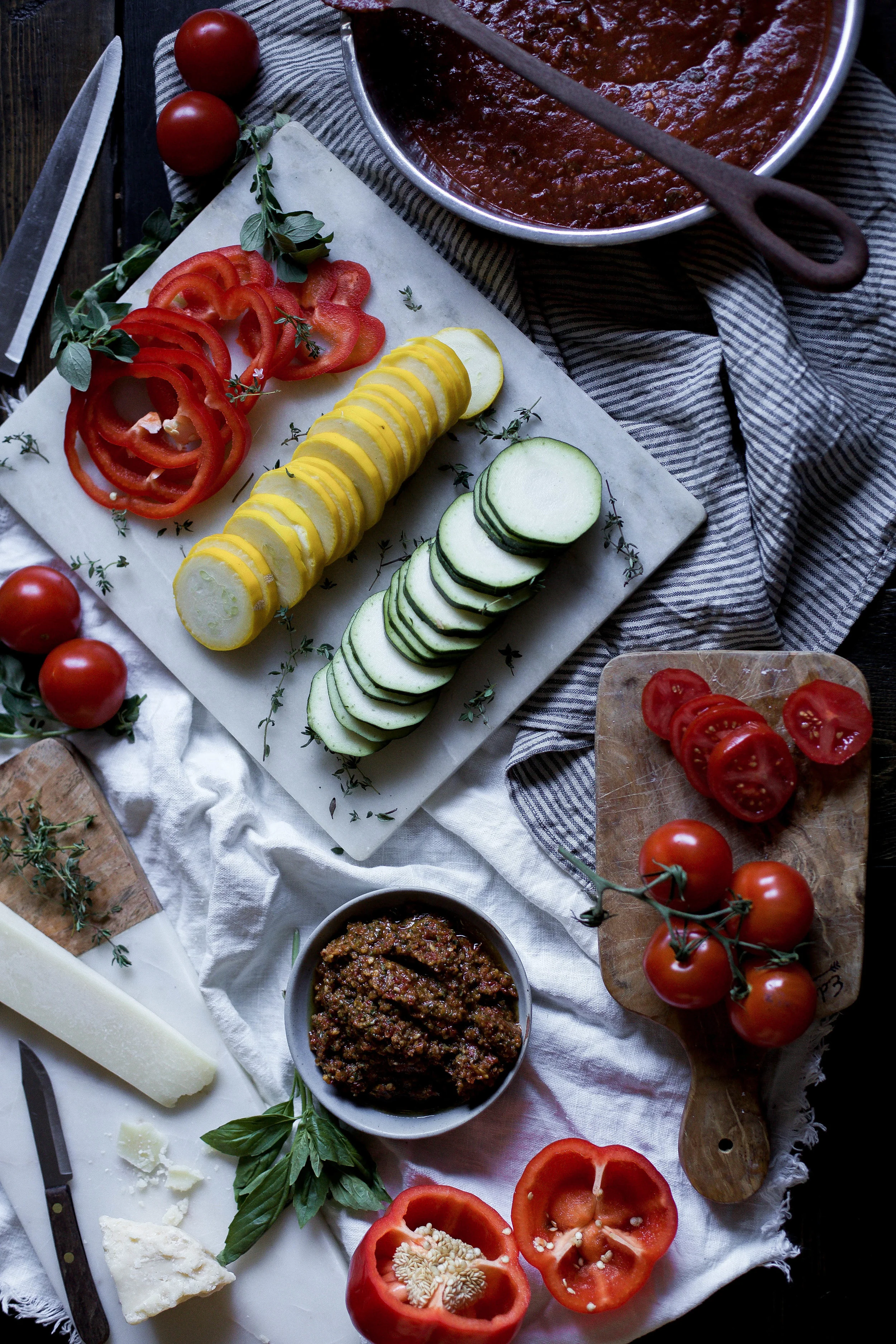 sun dried tomato basil pesto ratatouille {provencal tian} (1 of 1).jpg