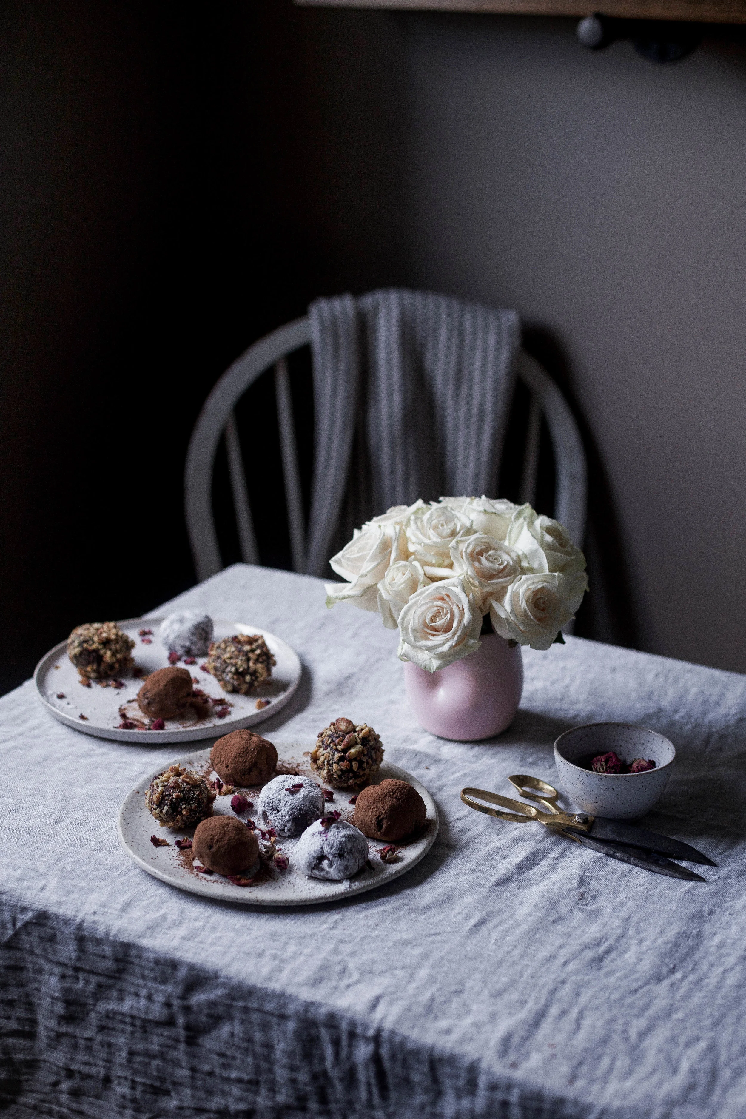 raspberry filled dark chocolate truffles coated three ways (41 of 1).jpg