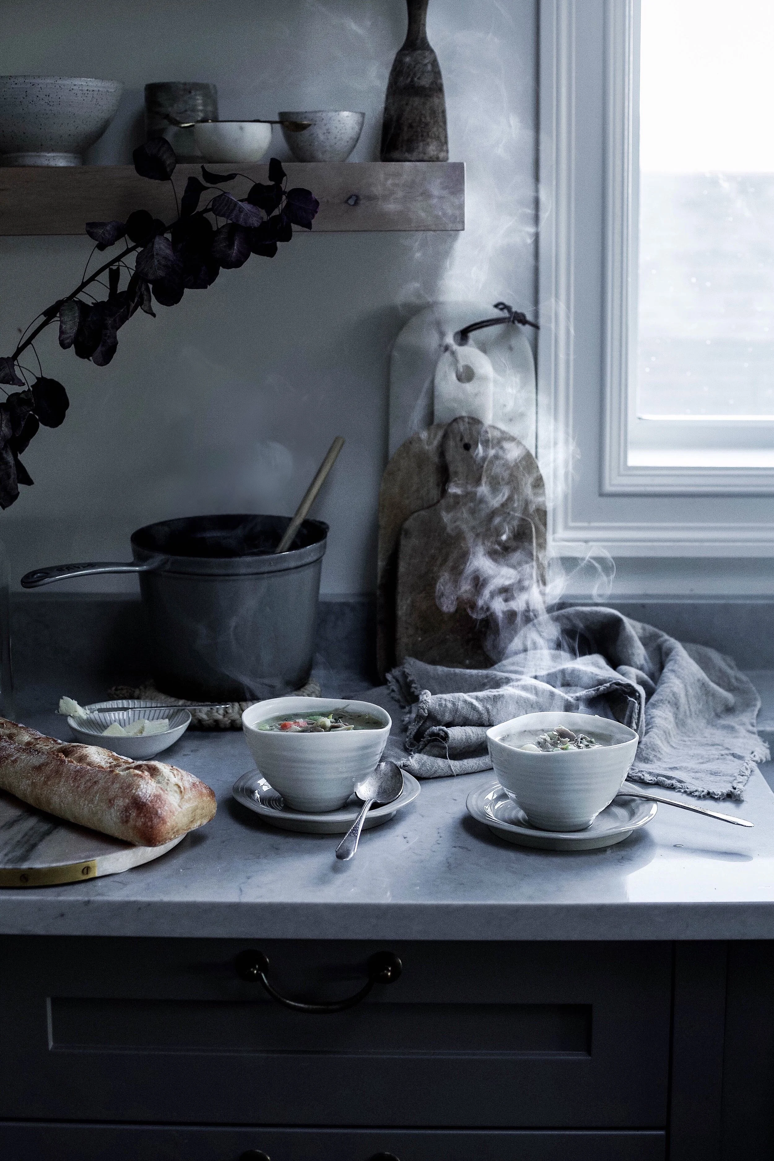 nourishing bone broth turkey/chicken soup (like the best ever, )