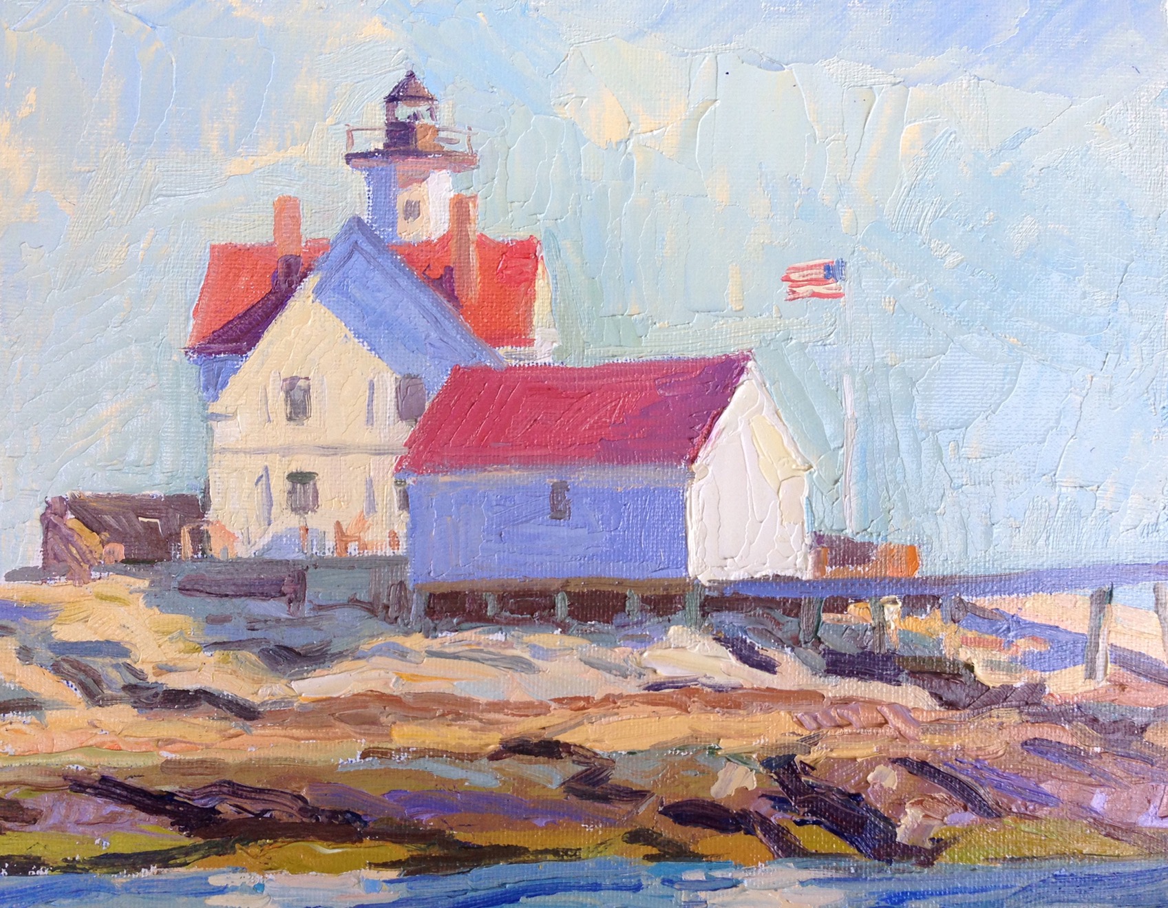 Cuckolds Light: Sentinel of the Sea, plein air oil painting by Lee Boynton For God so loved the world that He gave His one and only Son, that whoever believes in Him shall not perish but have eternal life. For God did not send His Son into the world to condemn the world, but to save the world through Him. John 3:16-17 Jesus said, "I tell you the truth, no one can see (or enter) the kingdom of God unless he is born again. John 3:3-4 Jack W. Hayford from my Spirit-Filled Life Bible: Kingdom Dynamic on John 3:1-5, New Birth Upon repentance, a new order of life opens to the believer in Jesus Christ. Jesus used the figure of "new birth" to dramatically indicate three things: 1. Without New Birth, there is no life and no relationship with God (John 14:6). 2. In New Birth, new perspective comes as we "see the kingdom of God." God's Word becomes clear, and the Holy Spirit's works and wonders are believed and experienced -- faith is alive! 3. Through New Birth, we are introduced -- literally we "enter" -- to a new realm, where God's new kingdom order can be realized. New Birth is more than simply being "saved." It is a requalifying experience, opening up the supernatural dimension of life and fitting us for a beginning in God's kingdom order.