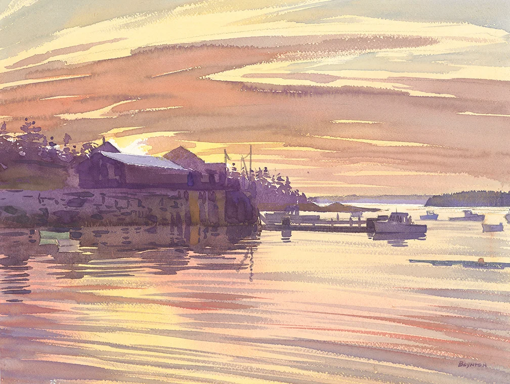 Sunrise: Stonington Harbor, Maine