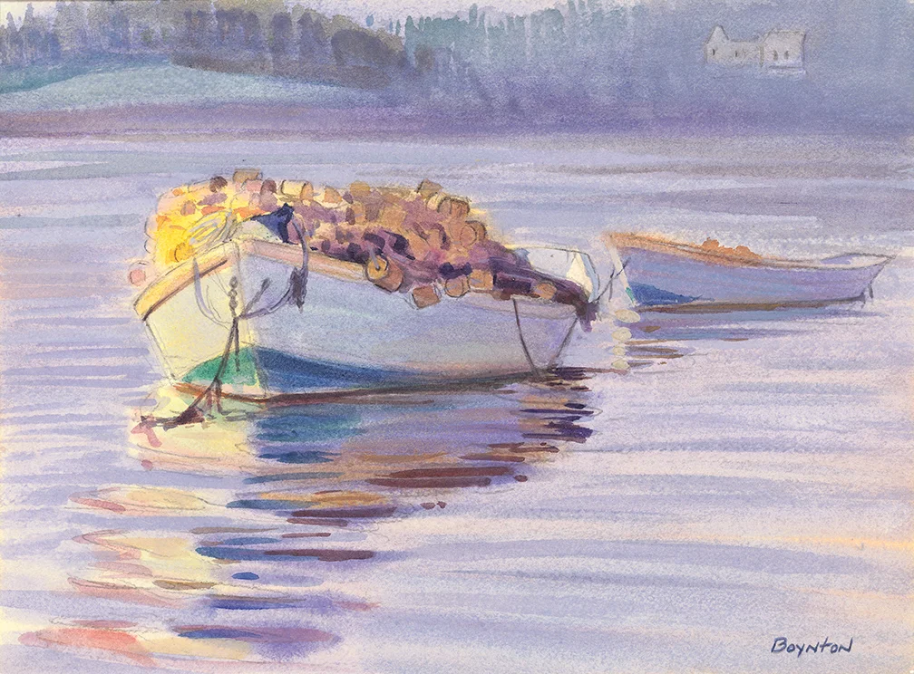 Dories off Spectacle Island